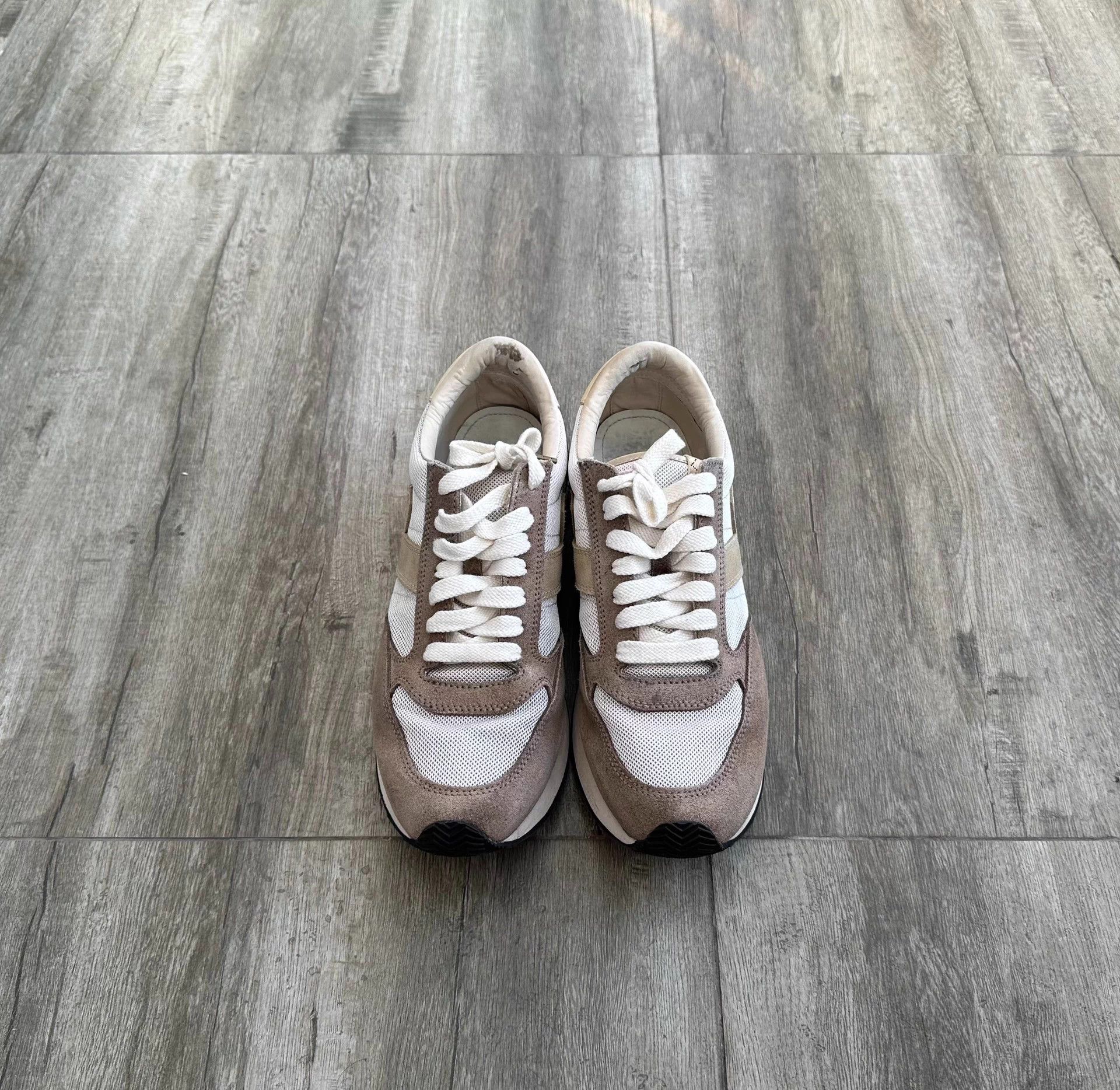 Visvim VISVIM TRAINER used US11 small suede & cowhide mesh no acc Size US 11 / EU 44 - 1 Thumbnail