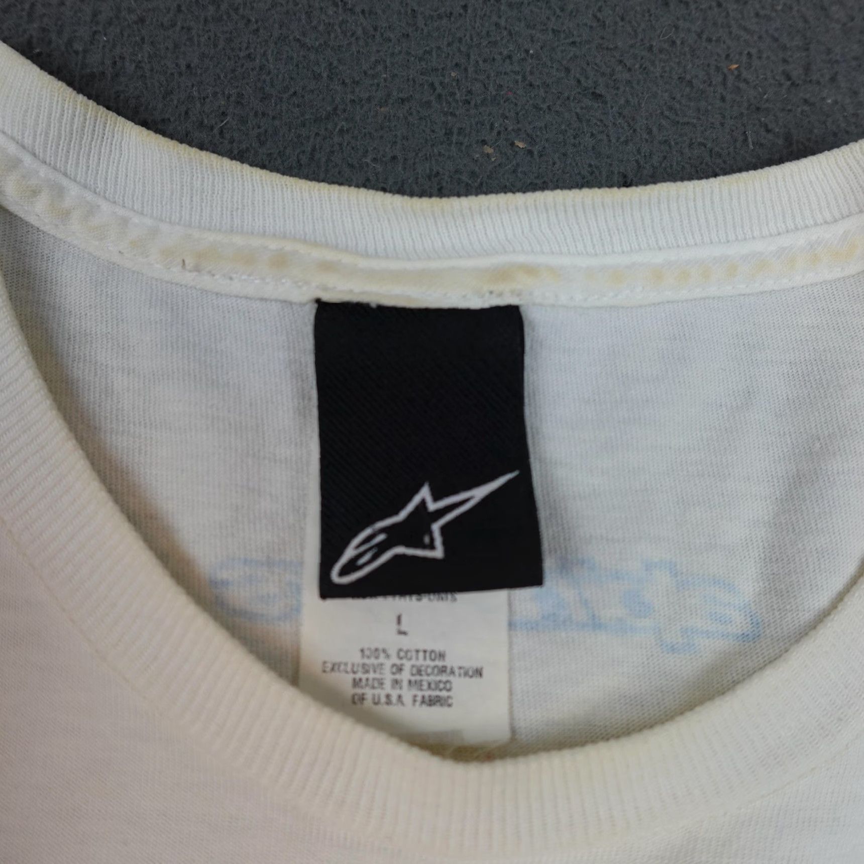 Alpinestars VINTAGE Alpinestars Shirt Mens Large White Logo Graphic Motorcycle Tee Racing Shirt Size US L / EU 52-54 / 3 - 5 Thumbnail