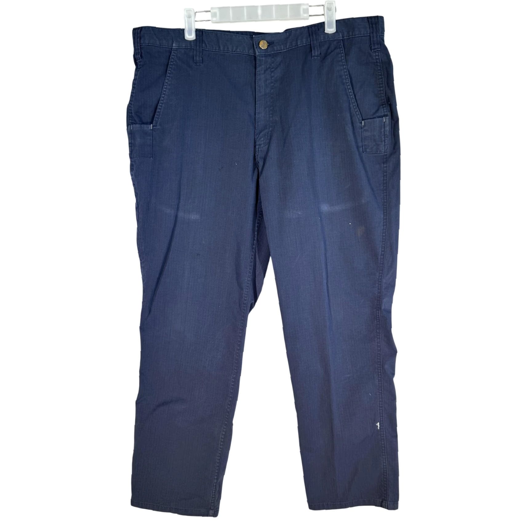 Carhartt Carhartt Pants Mens 38x30 Navy Relaxed Fit Cargo Ripstop Workwear Utility Size US 38 / EU 54 - 2 Thumbnail