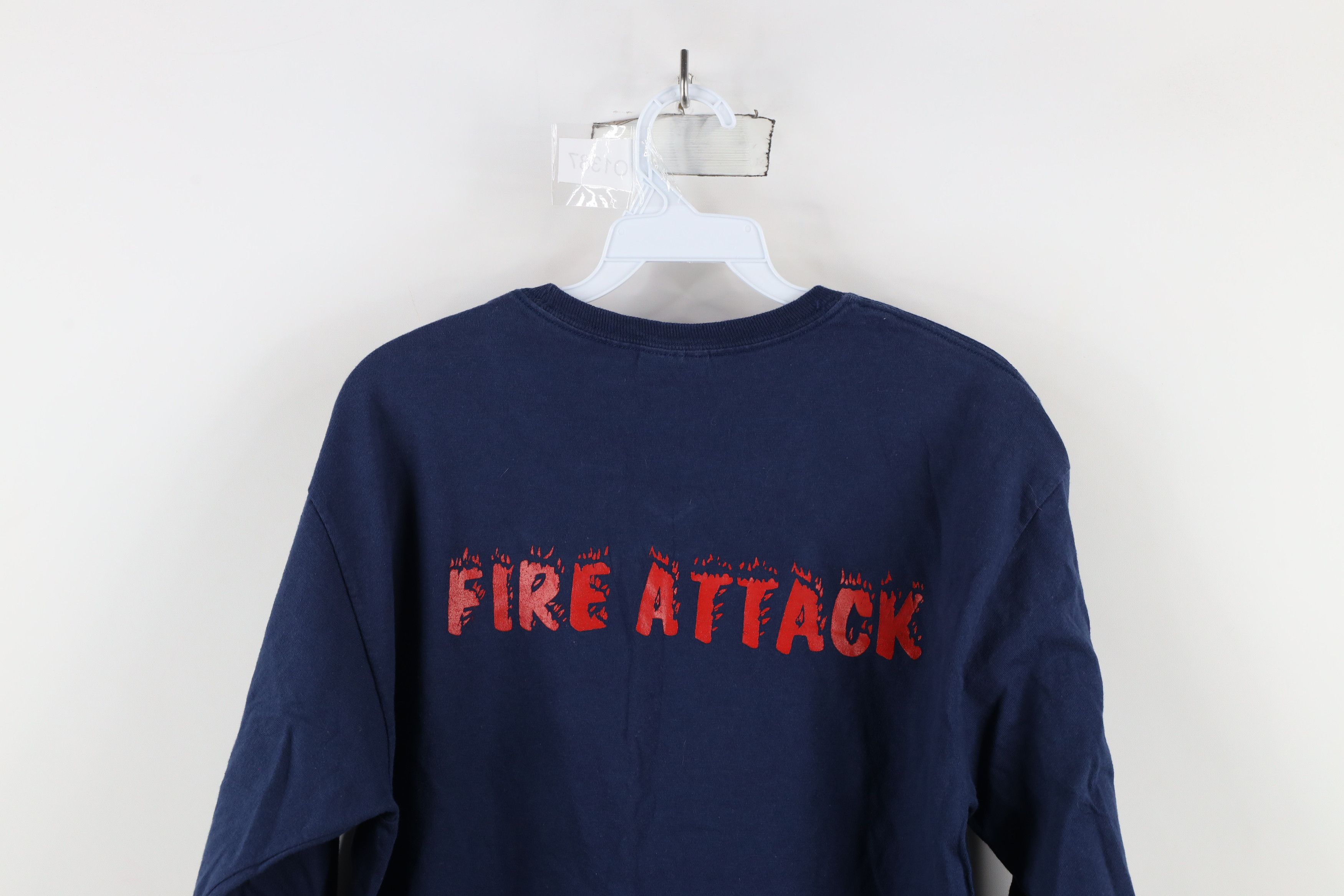 Vintage Vintage 90s Ohio Academy Fire Attack Long Sleeve T-Shirt Size US M / EU 48-50 / 2 - 11 Thumbnail