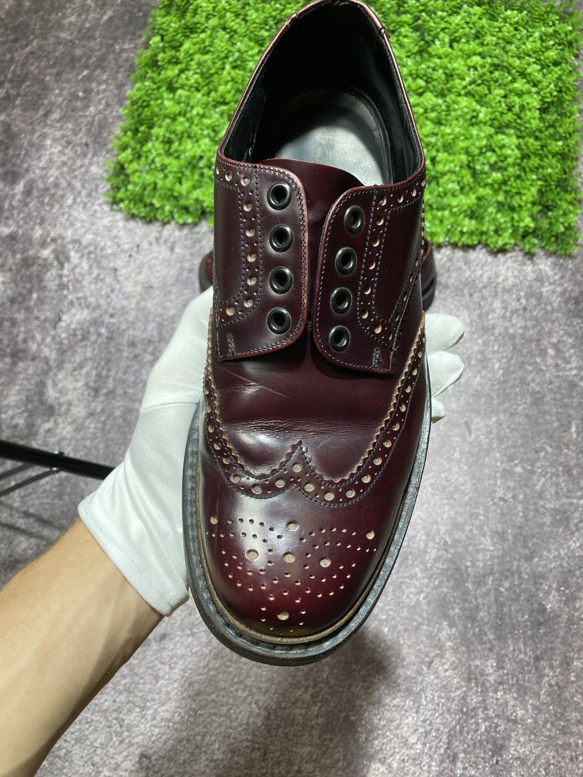 Prada PRADA Leather Brogue Shoes Commando Derby UK7.5 EU41 US8.5 Size US 8.5 / EU 41-42 - 5 Thumbnail