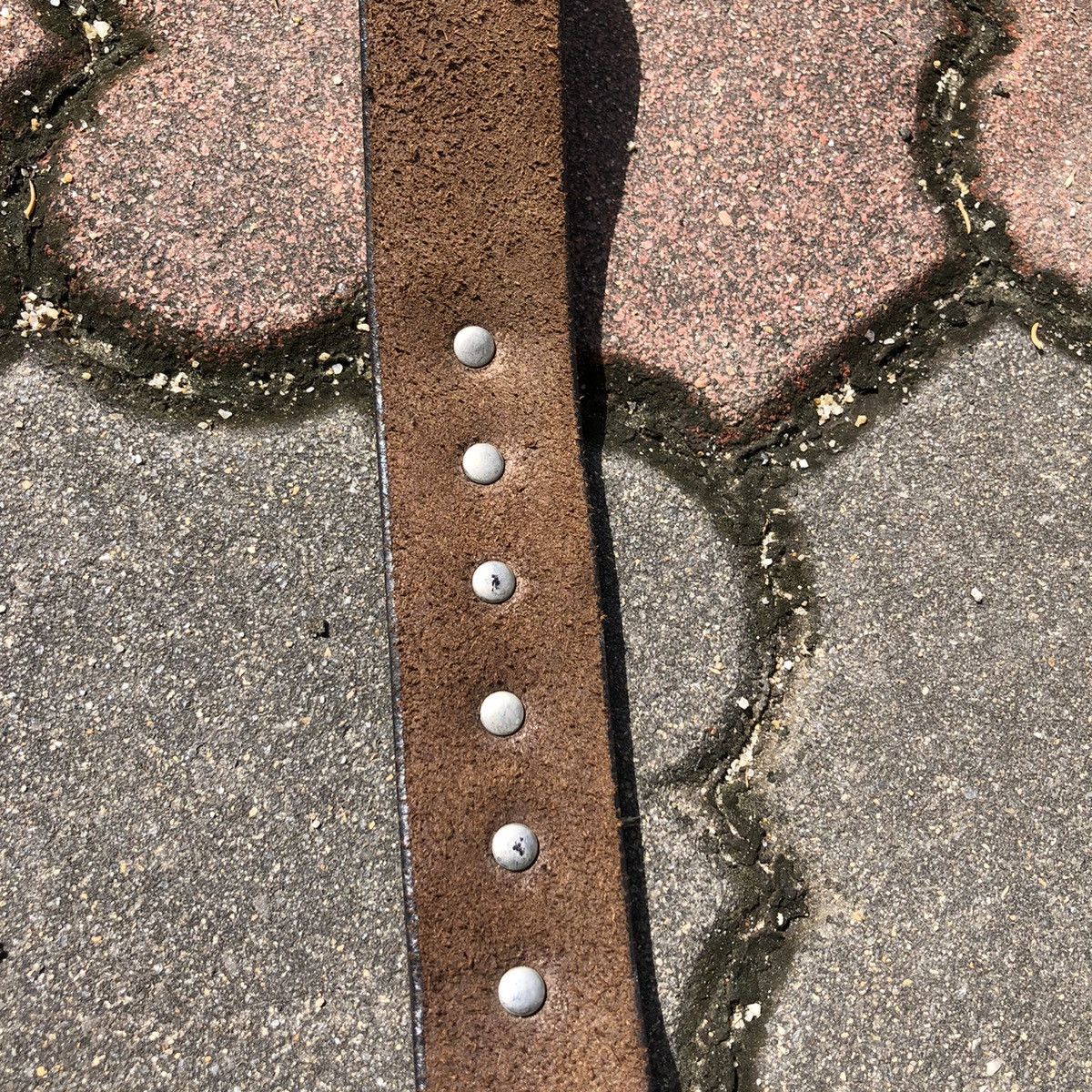 Tete Homme 💢Very Rare💢 Tete Homme Coin Leather Belt Size 34 - 10 Thumbnail