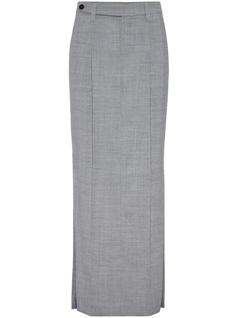 Brunello Cucinelli o1la1rc1a0425 Skirt in Grey Size 30" / US 8 / IT 44 - 1 Thumbnail