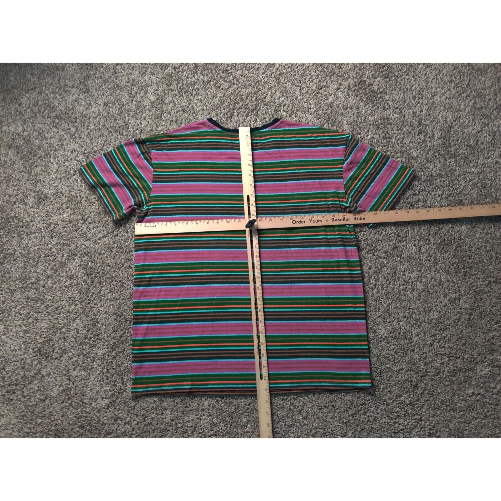 Pacsun PACSUN Shirt Adult Mens Medium Dark Pink Striped Paradise Size US M / EU 48-50 / 2 - 9 Thumbnail
