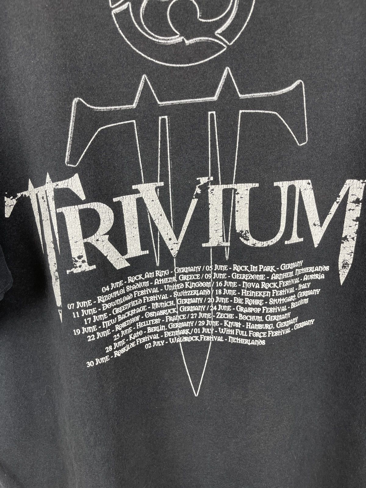 Band Tees FotL Trivium vintage y2k European tour tee shirt rare Size US L / EU 52-54 / 3 - 12 Thumbnail