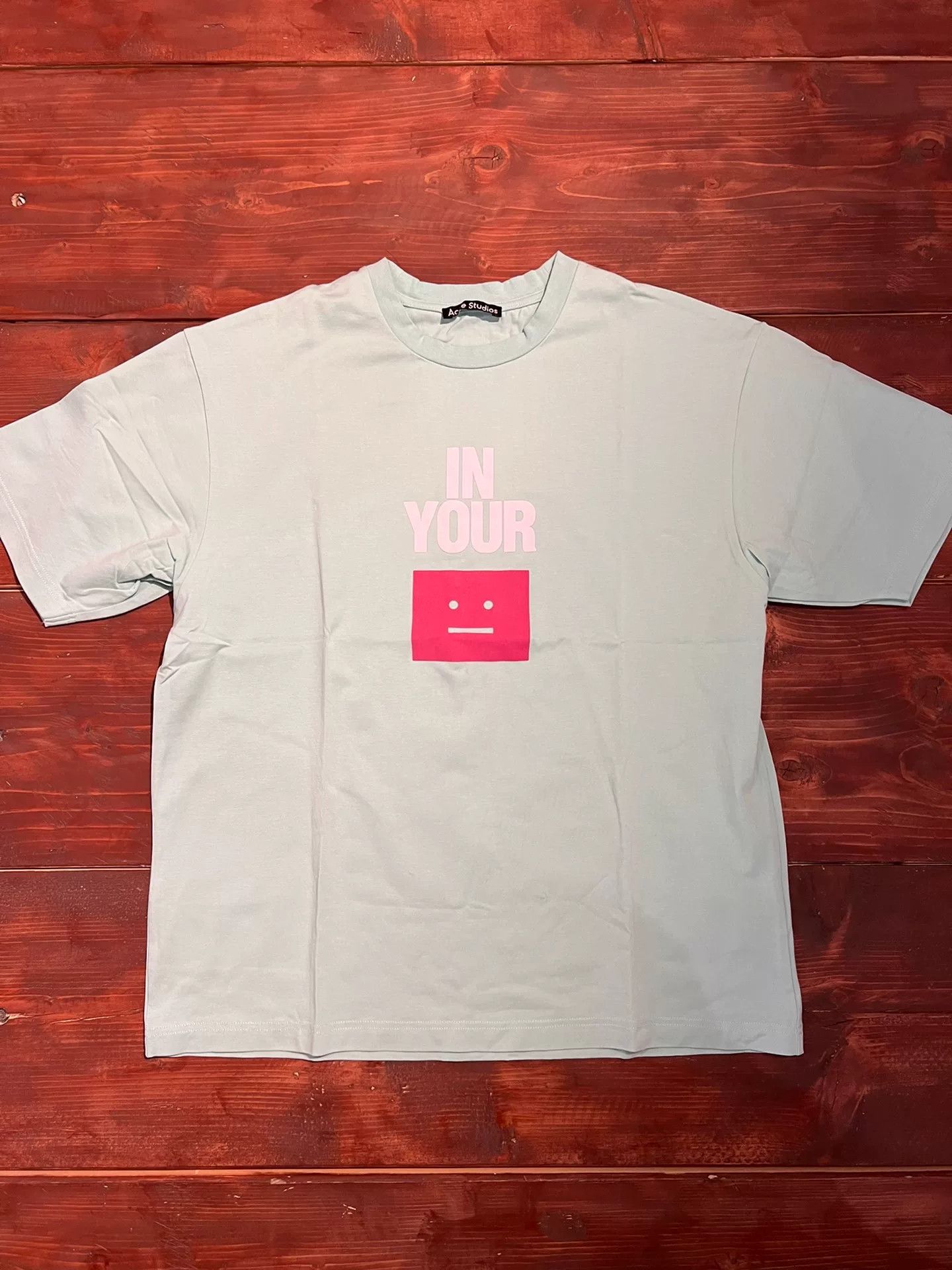 Acne Studios Acne Studios Green Graphic Short Sleeve Tee Size US S / EU 44-46 / 1 - 1 Thumbnail