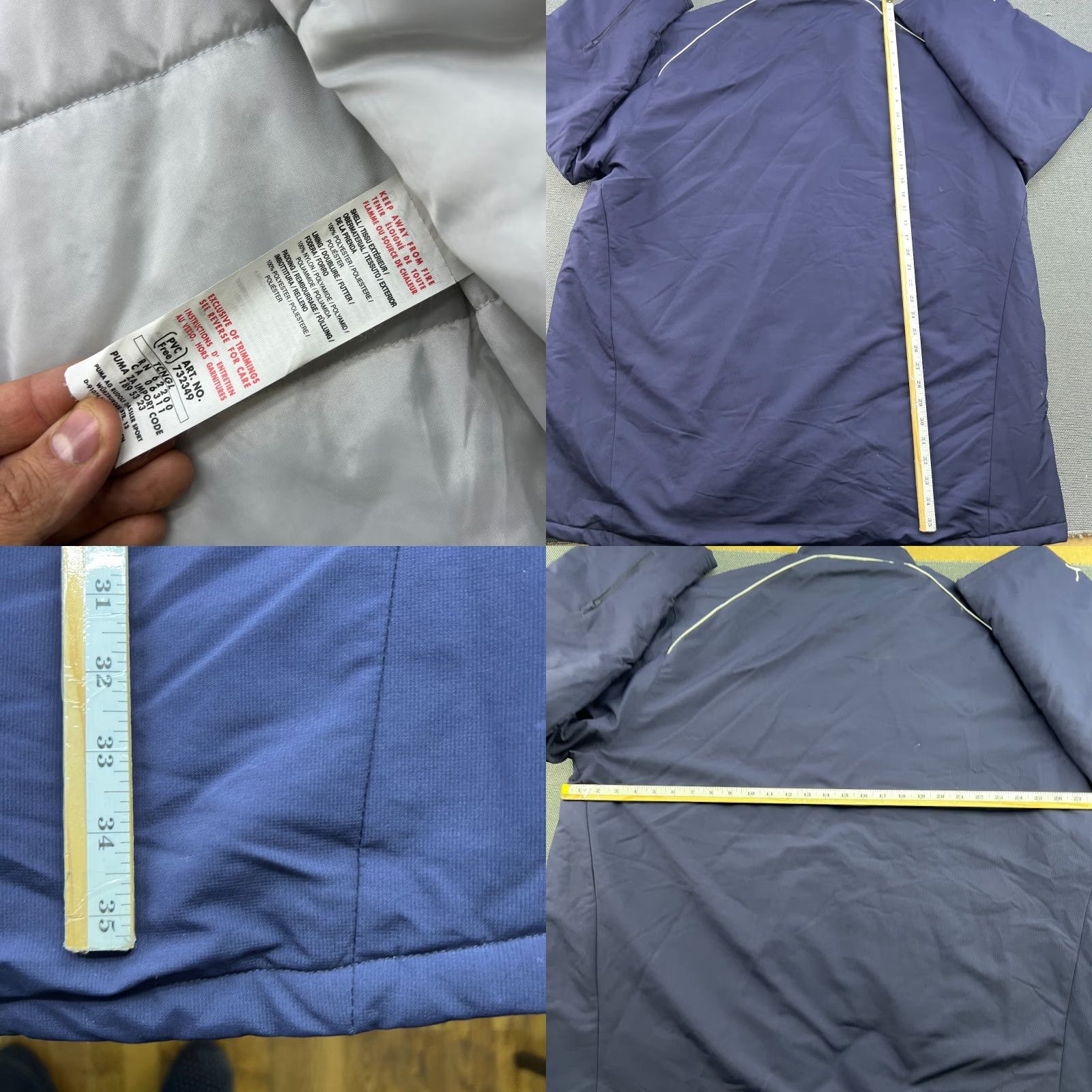 Puma PUMA Blue Jacket Mens 2XL Parka Hamburg SV Full Zip Hooded Vintage? Size US XXL / EU 58 / 5 - 9 Thumbnail