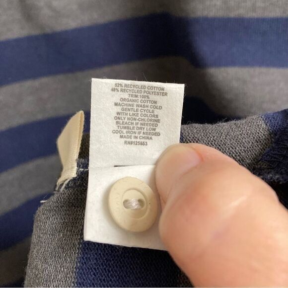 Taylor Stitch Taylor Stitch The Heavy Bag Rugby Shirt in navy blue stripe Size US XS / EU 42 / 0 - 10 Thumbnail