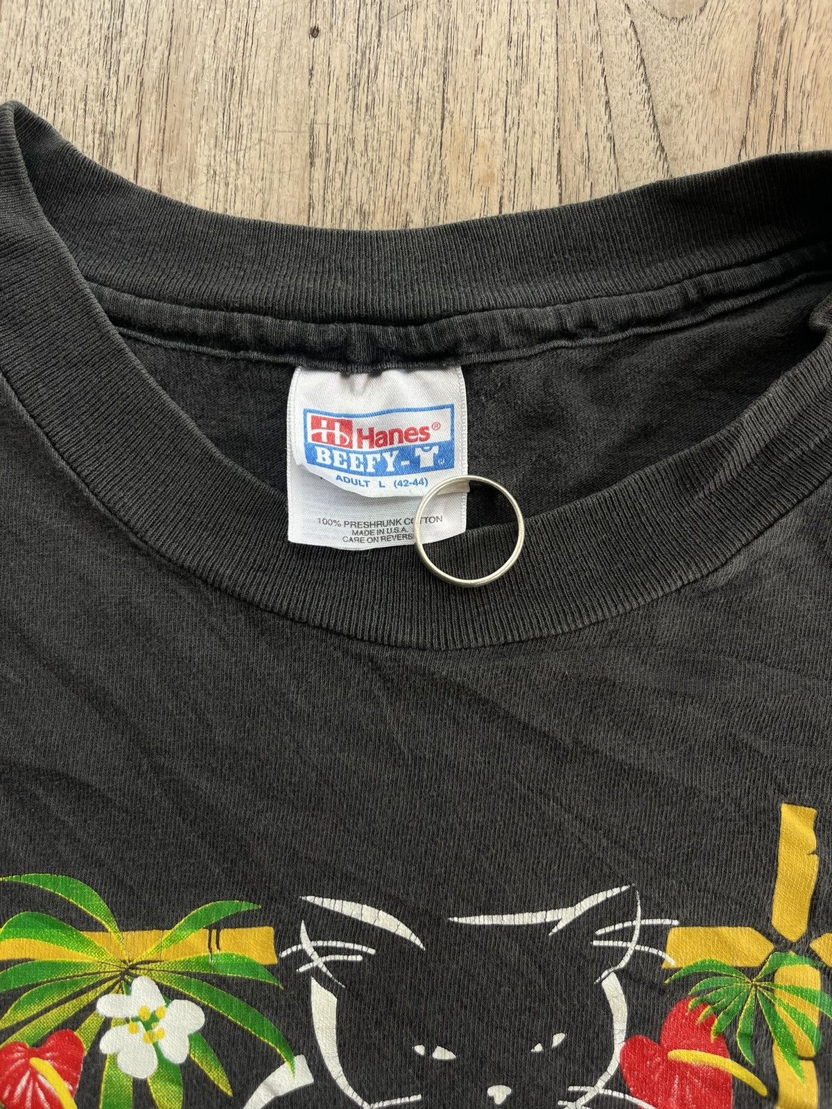 Vintage Vintage CAT Artwork Design 90’s T-shirt Size US L / EU 52-54 / 3 - 4 Thumbnail