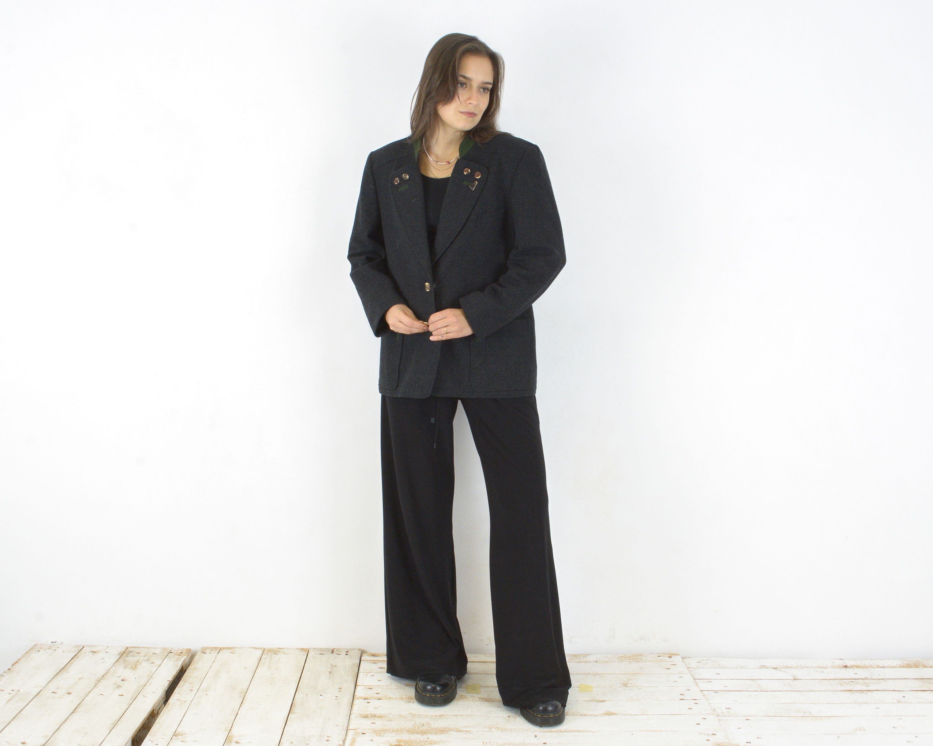 Vintage Steinbock M Tyrol Wool Blazer Jacket Trachten Cardigan Coat Size M / US 6-8 / IT 42-44 - 1 Thumbnail