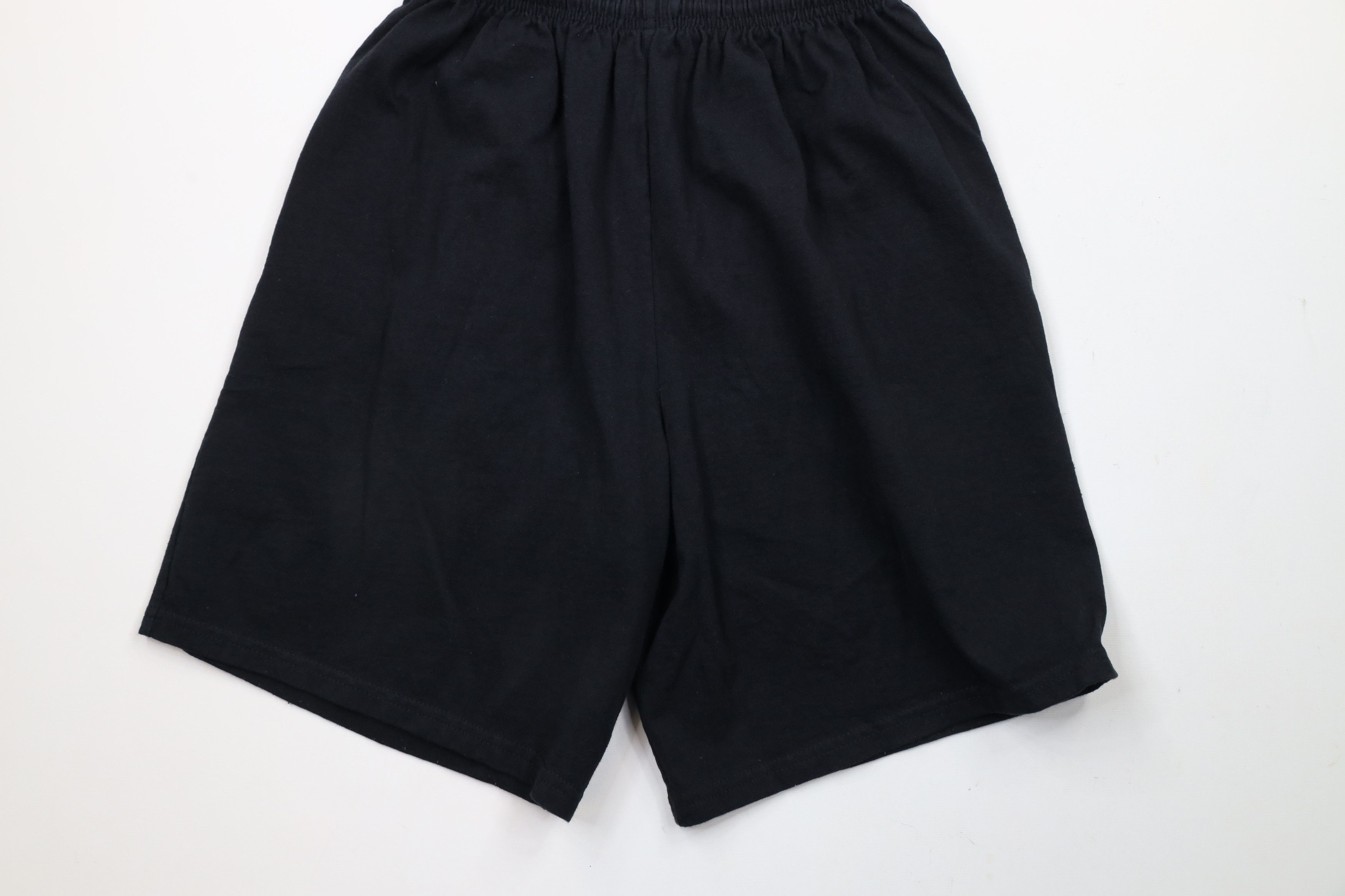 Vintage Vintage 90s Streetwear Blank Above Knee Shorts Black Cotton Size US 30 / EU 46 - 9 Thumbnail