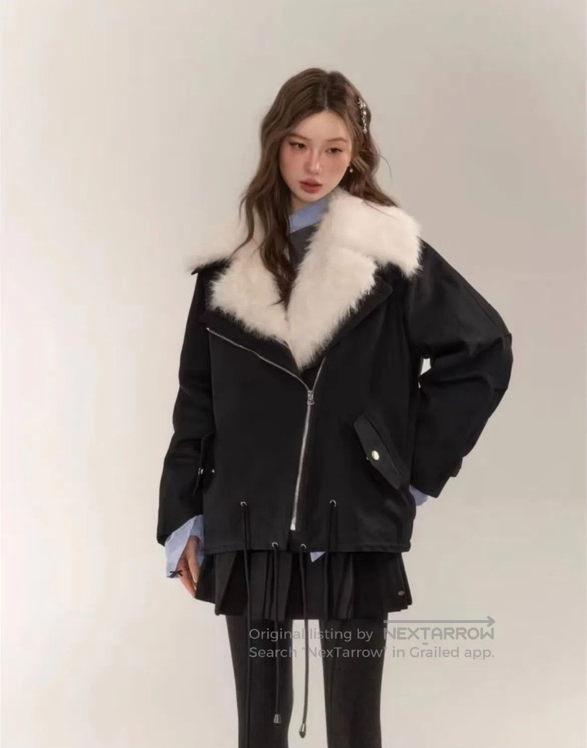 Saint Laurent Paris Saint Laurent Paris Locomotive-style leather jacket and su Size S / US 4 / IT 40 - 2 Thumbnail
