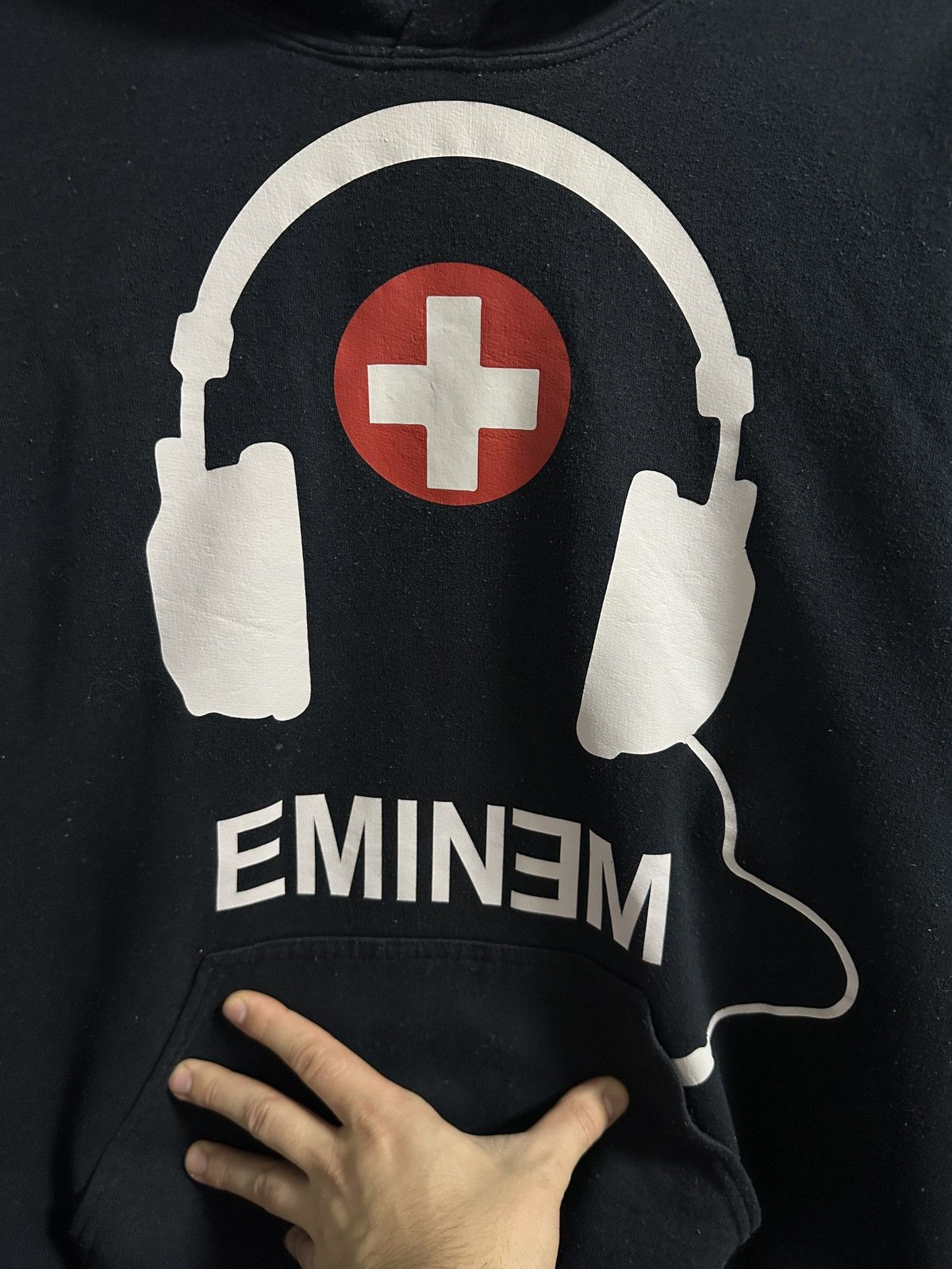 Eminem Rare Vintage Hoodie Eminem Merch Y2K Style Rap Size US M / EU 48-50 / 2 - 2 Thumbnail