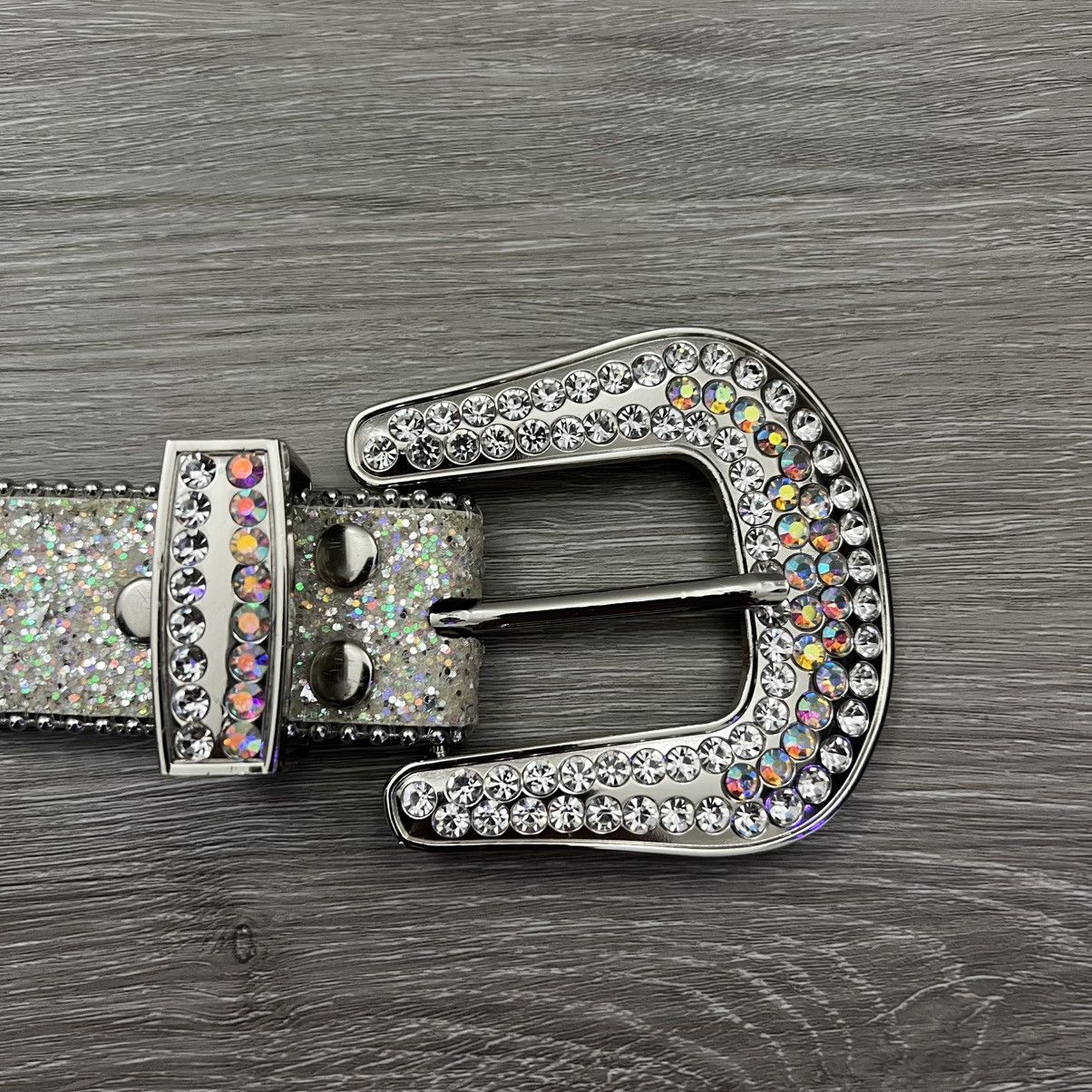The GV Gallery GV Gallery Raspberry Hills RH Denim Rhinestone Belt Size 28 - 4 Thumbnail