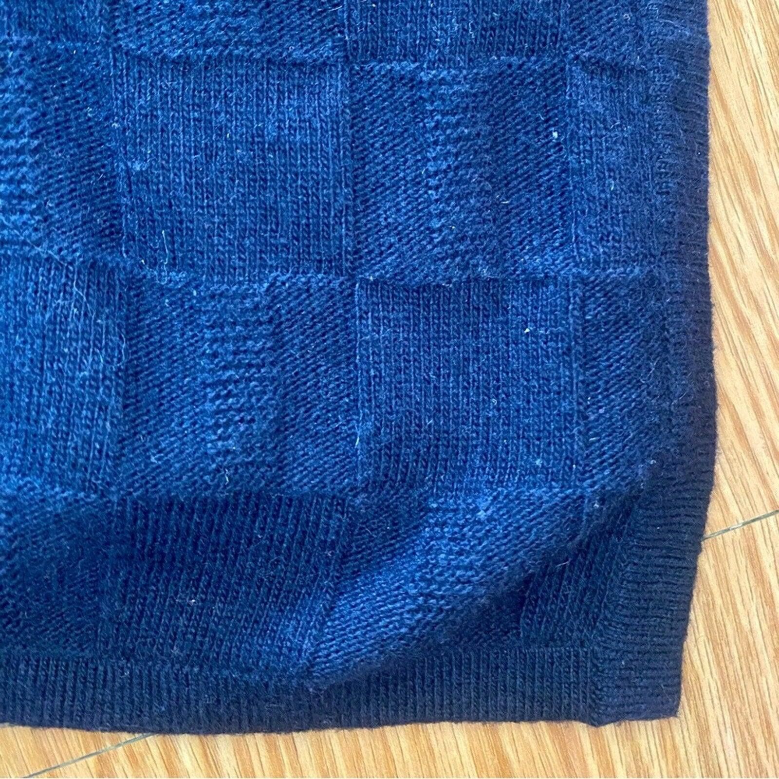 Other Draper James Blue Wool Cashmere Cardigan Womens Medium Large Size M / US 6-8 / IT 42-44 - 7 Thumbnail