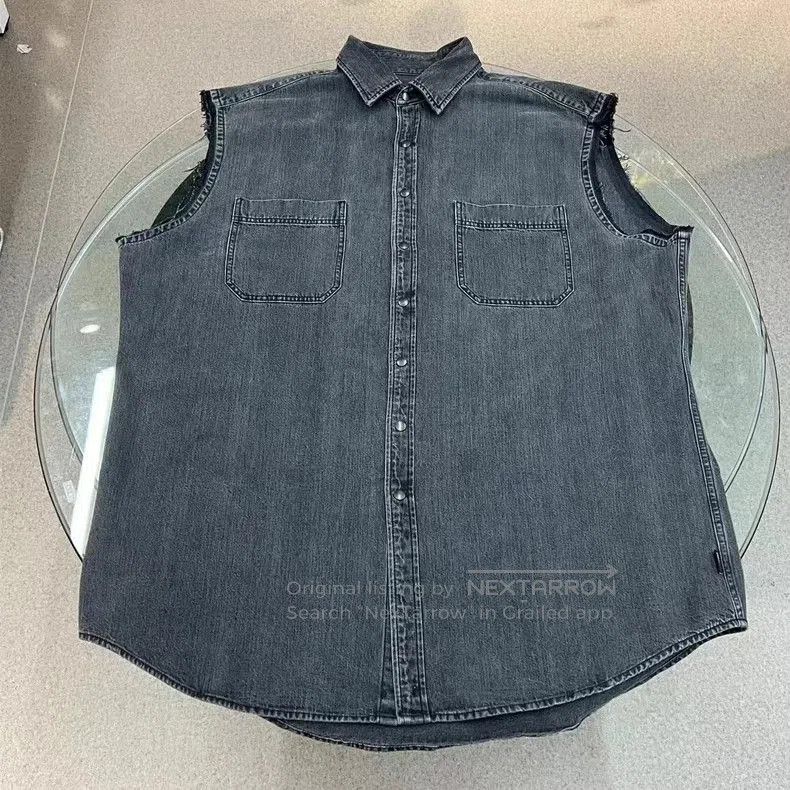 Balenciaga Balenciaga 3-in-1 Denim Hooded Jacket. Size US XL / EU 56 / 4 - 8 Thumbnail