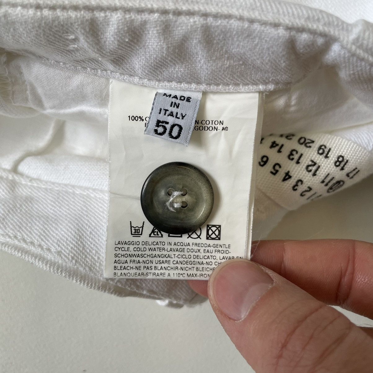 Maison Margiela S/S 02 White Cotton Work Pants Size US 32 / EU 48 - 6 Thumbnail