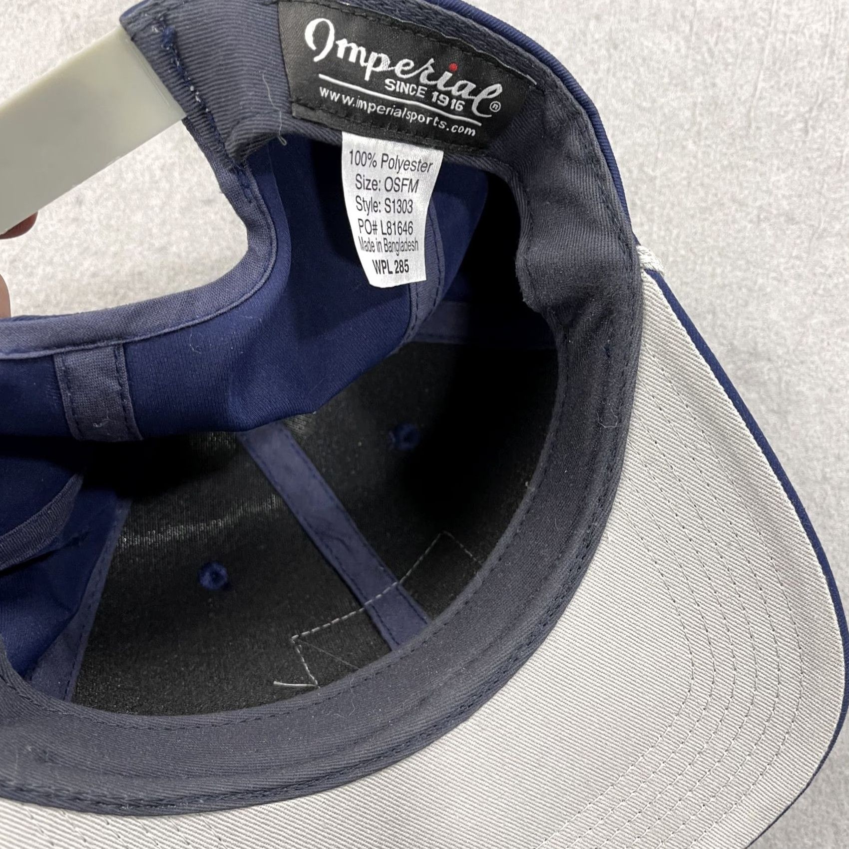 Imperial Imperial Bachelor Gulch Golf Hat Adult Blue White Rope Cap Snapback Colorado Shirt Hat Mens Adjustable Polyester Summer Casual Sport 90s? Size ONE SIZE - 6 Thumbnail