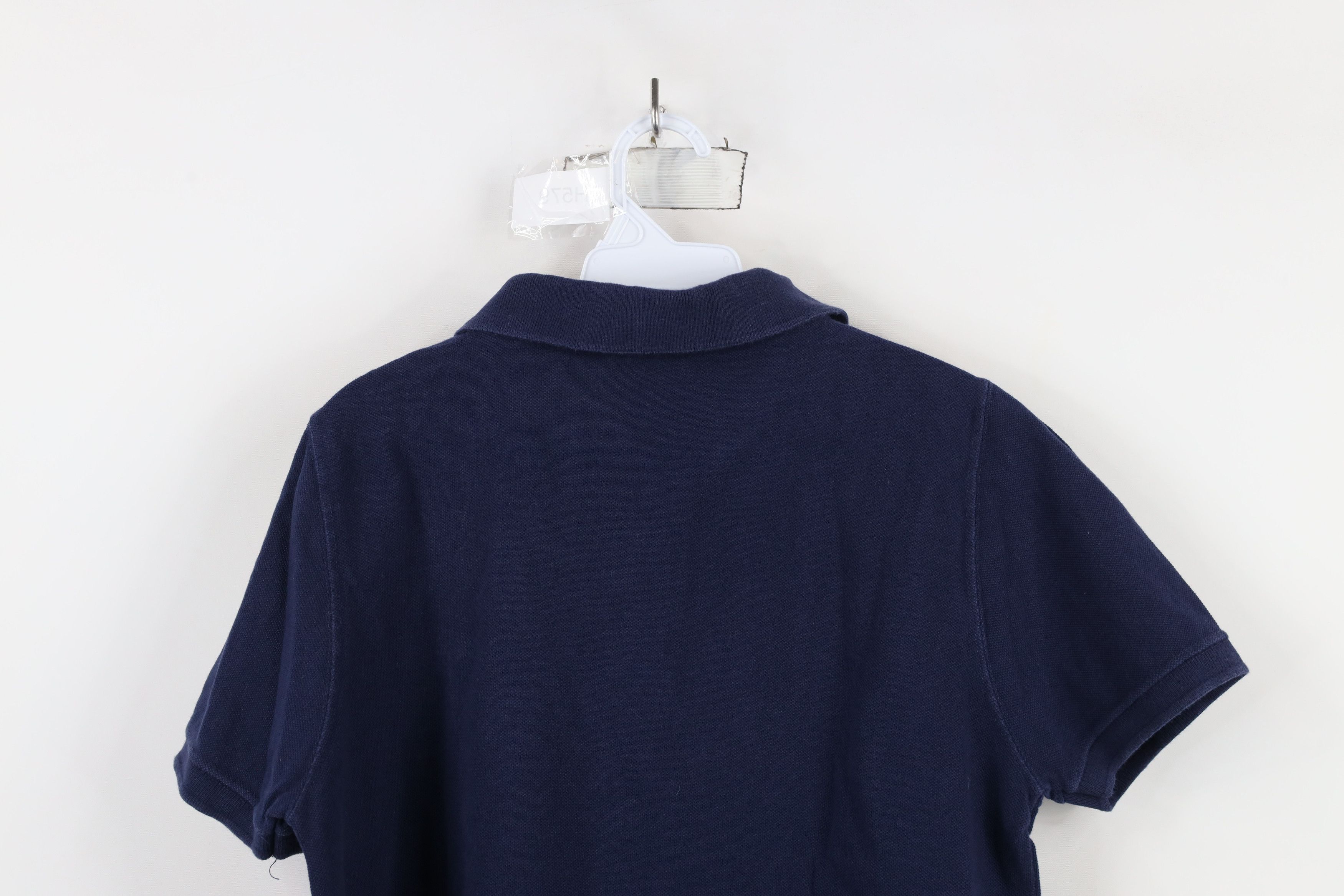 Reebok × Vintage Vintage 90s Reebok Spell Out Collared Polo Shirt Navy Blue Size M / US 6-8 / IT 42-44 - 11 Thumbnail