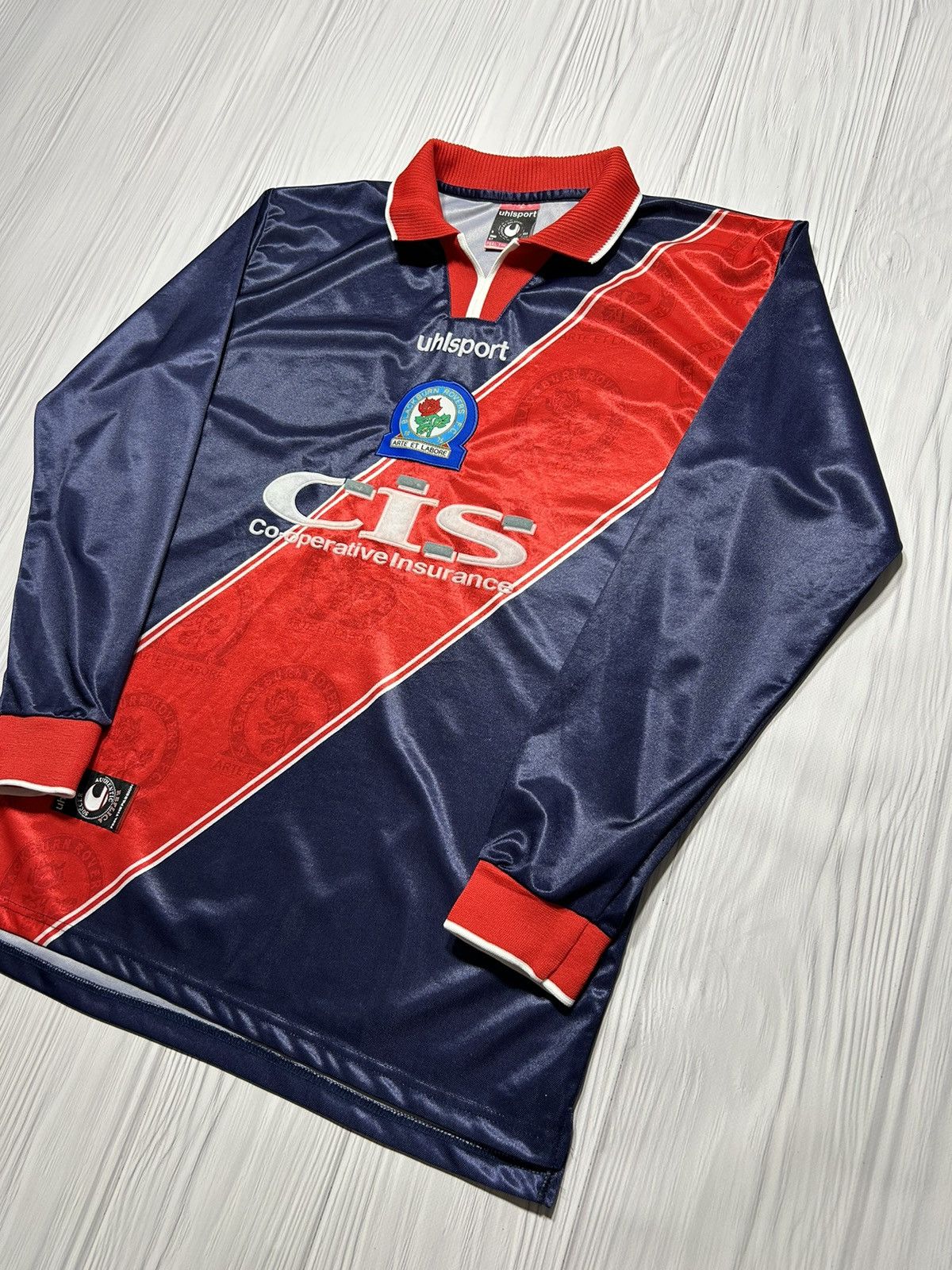 Vintage Vntg 1999-2000 Blackburn Rovers Uhlsport Jersey Longsleeve Size US L / EU 52-54 / 3 - 2 Thumbnail
