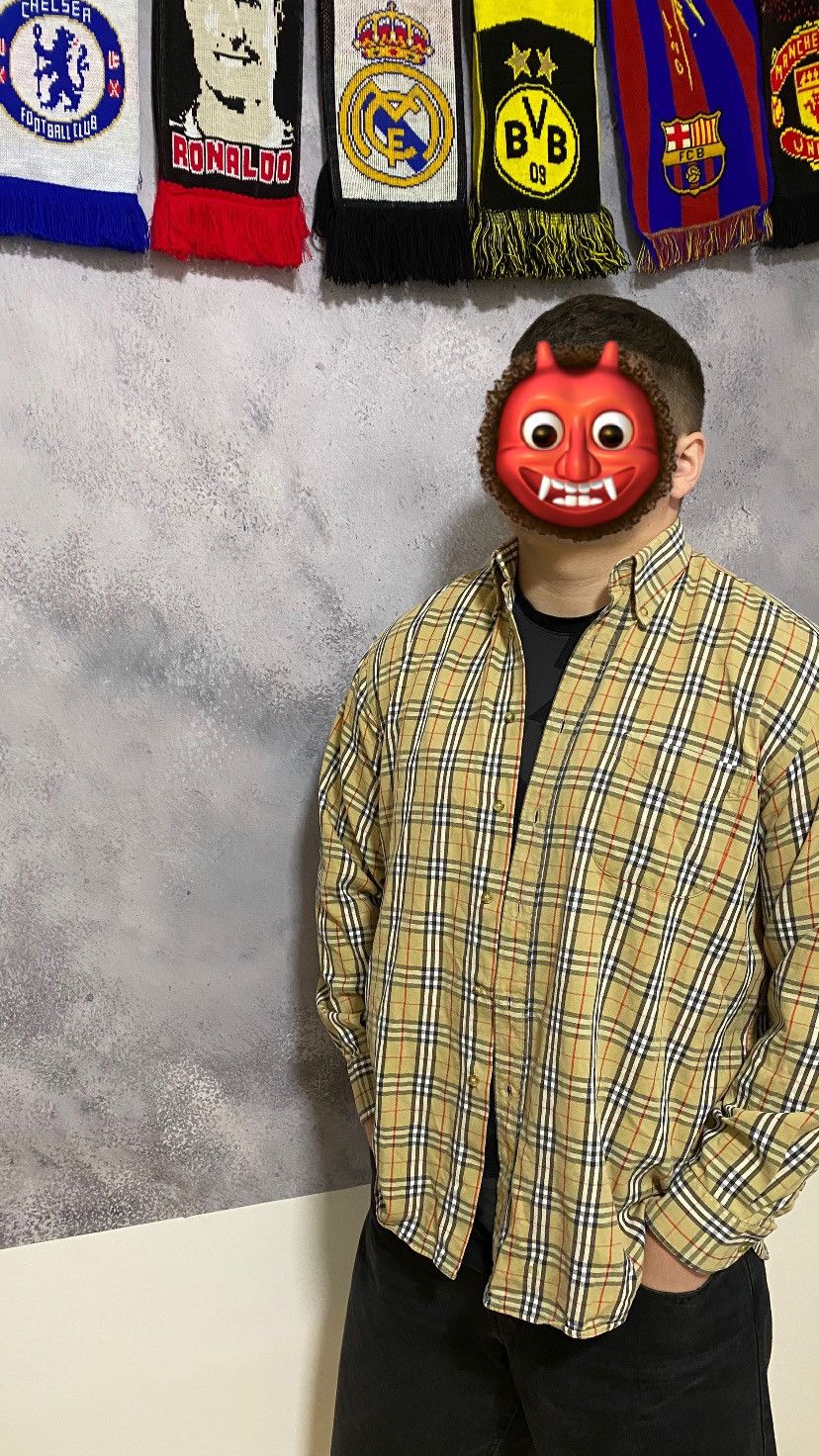 Vintage 90s Burberrys of London Button Nova Check Shirt Y2K