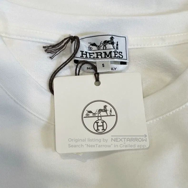 Hermes Hermes Long Sleeve T-Shirt, White Size US S / EU 44-46 / 1 - 5 Thumbnail