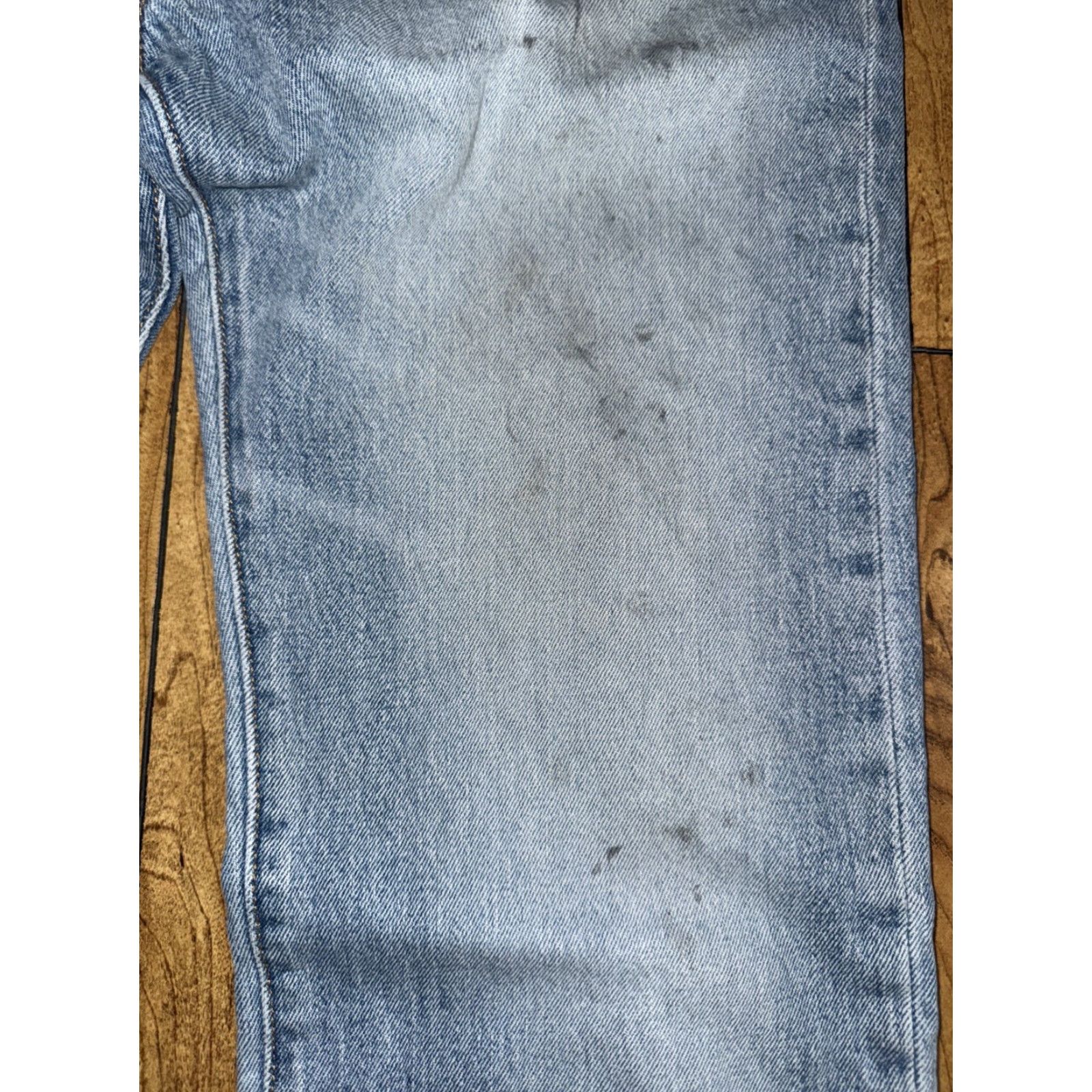Levi's VINTAGE Levi’s 501 Button Fly Jeans Men 33x31 Stone Washed Blue Denim Straight Leg Distressed USA 501 Mens Size US 33 - 5 Thumbnail