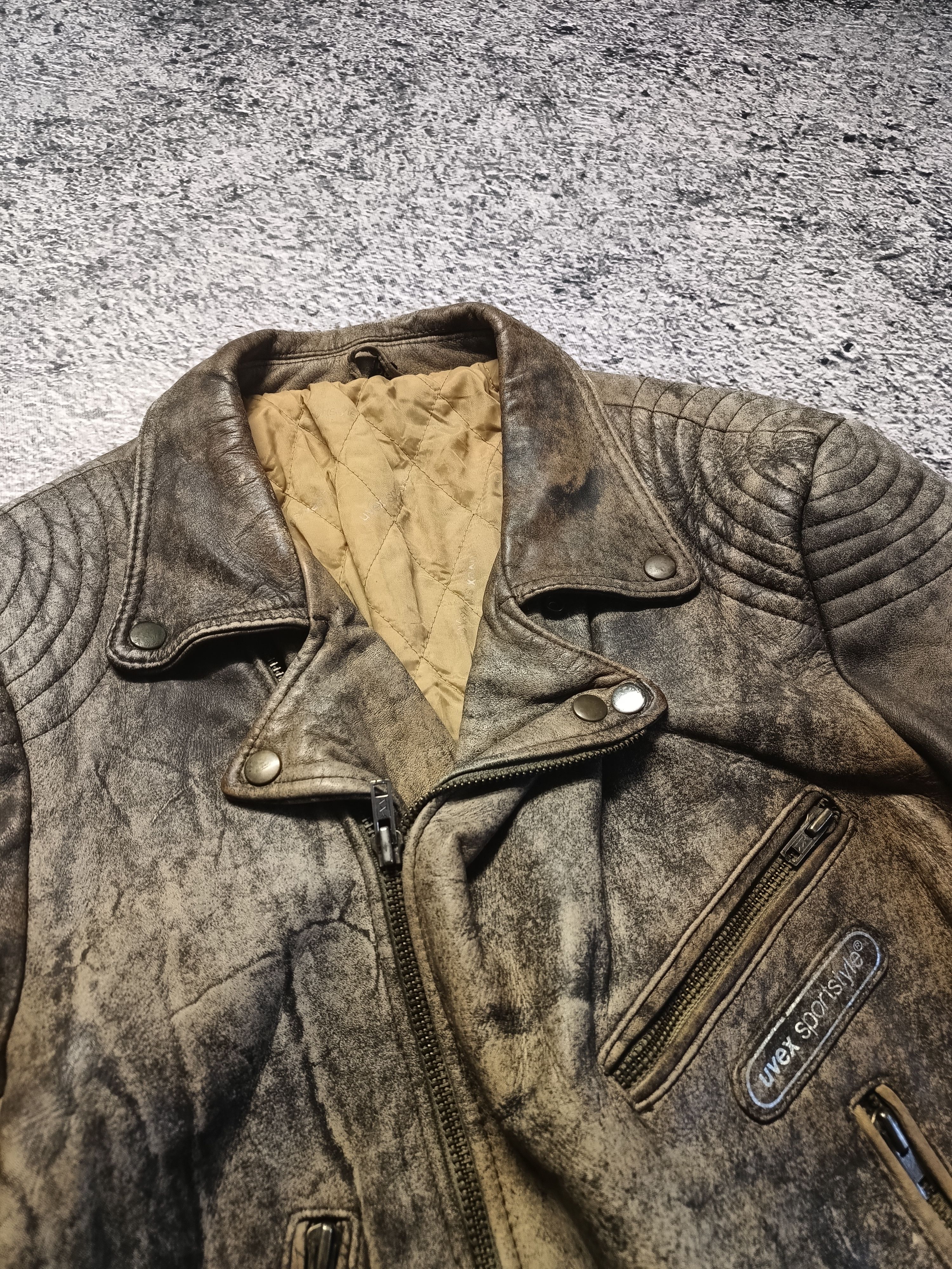 Vintage Vintage 90s Leather Jacket Premium Leather Acne Avirex Style Size US M / EU 48-50 / 2 - 2 Thumbnail