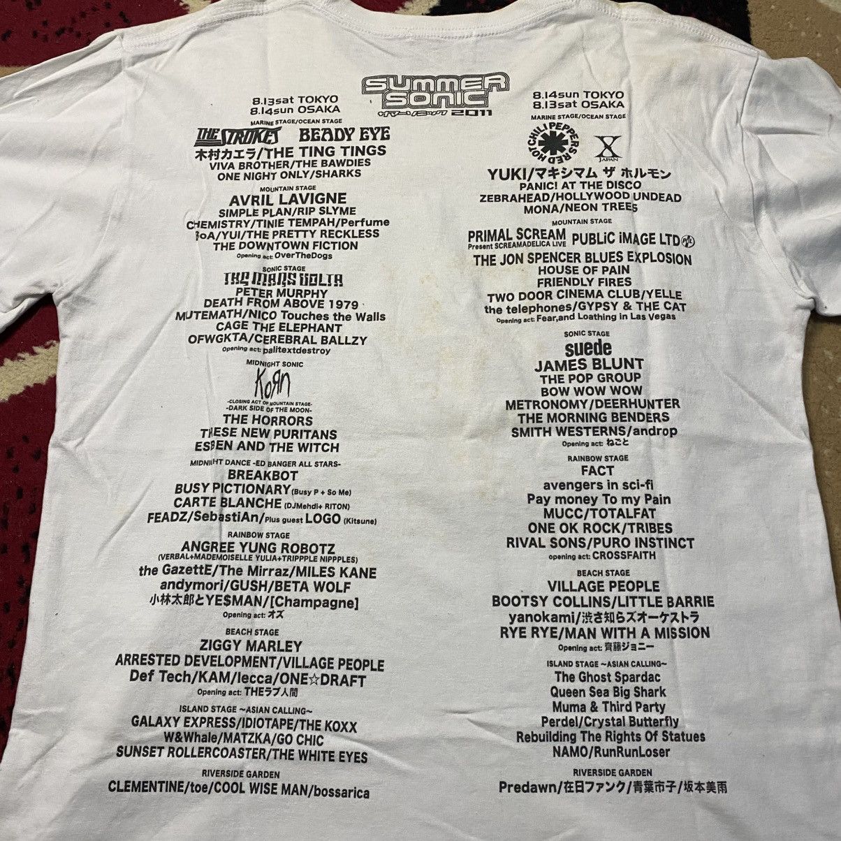 Band Tees × Japanese Brand Summer Sonic Japan 2011 Tshirt Size US L / EU 52-54 / 3 - 6 Thumbnail