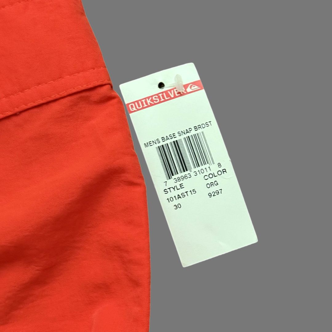 Quiksilver Vintage 90s Surf Quiksilver 18" Orange Boardshorts Size 30 Size US 30 / EU 46 - 3 Thumbnail