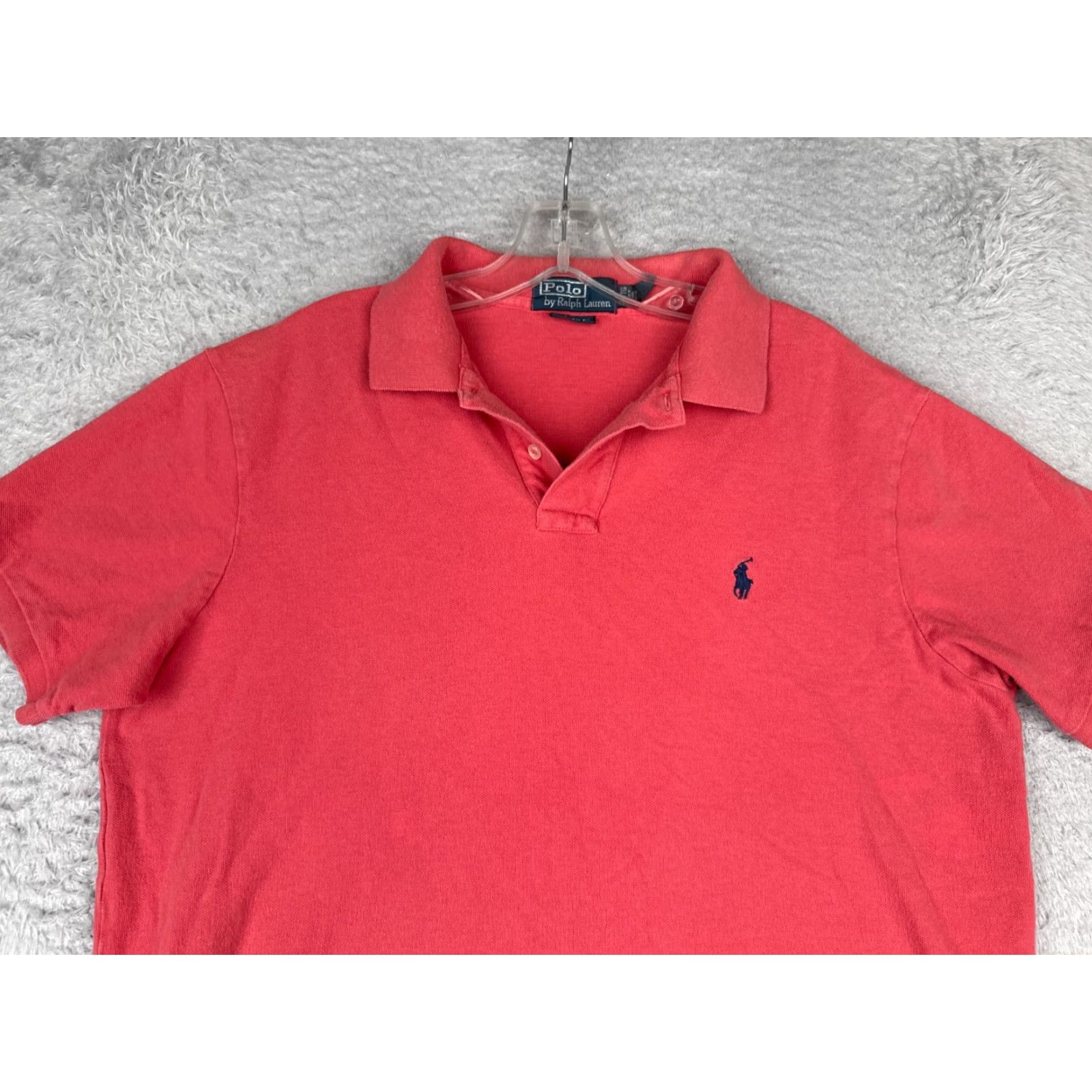 Ralph Lauren VINTAGE Ralph Lauren Polo Shirt Men XL Pink Slim Fit Polo Shirt Size US XL / EU 56 / 4 - 4 Thumbnail