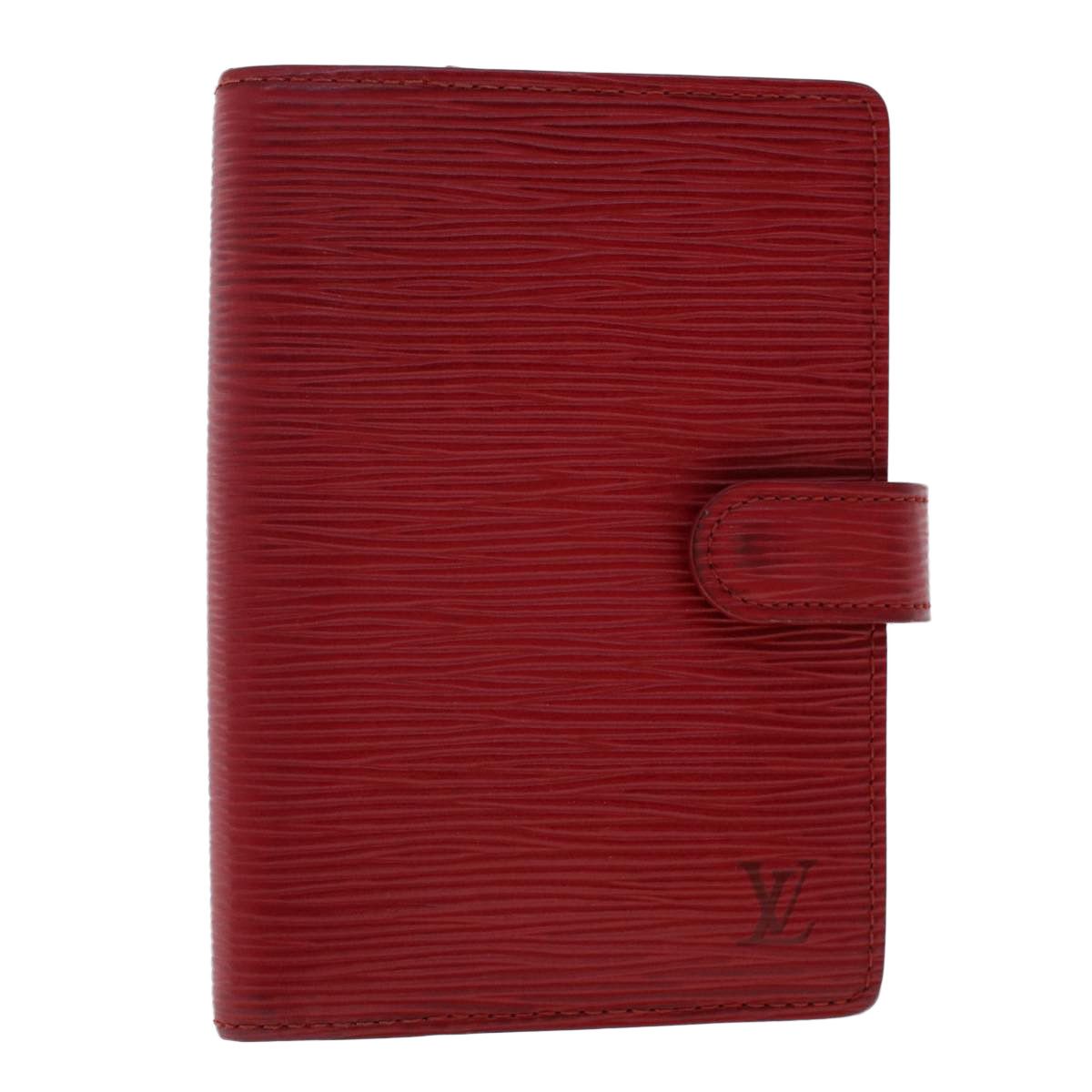 LOUIS VUITTON Epi Agenda PM Day Planner Cover Red R20057 LV Auth