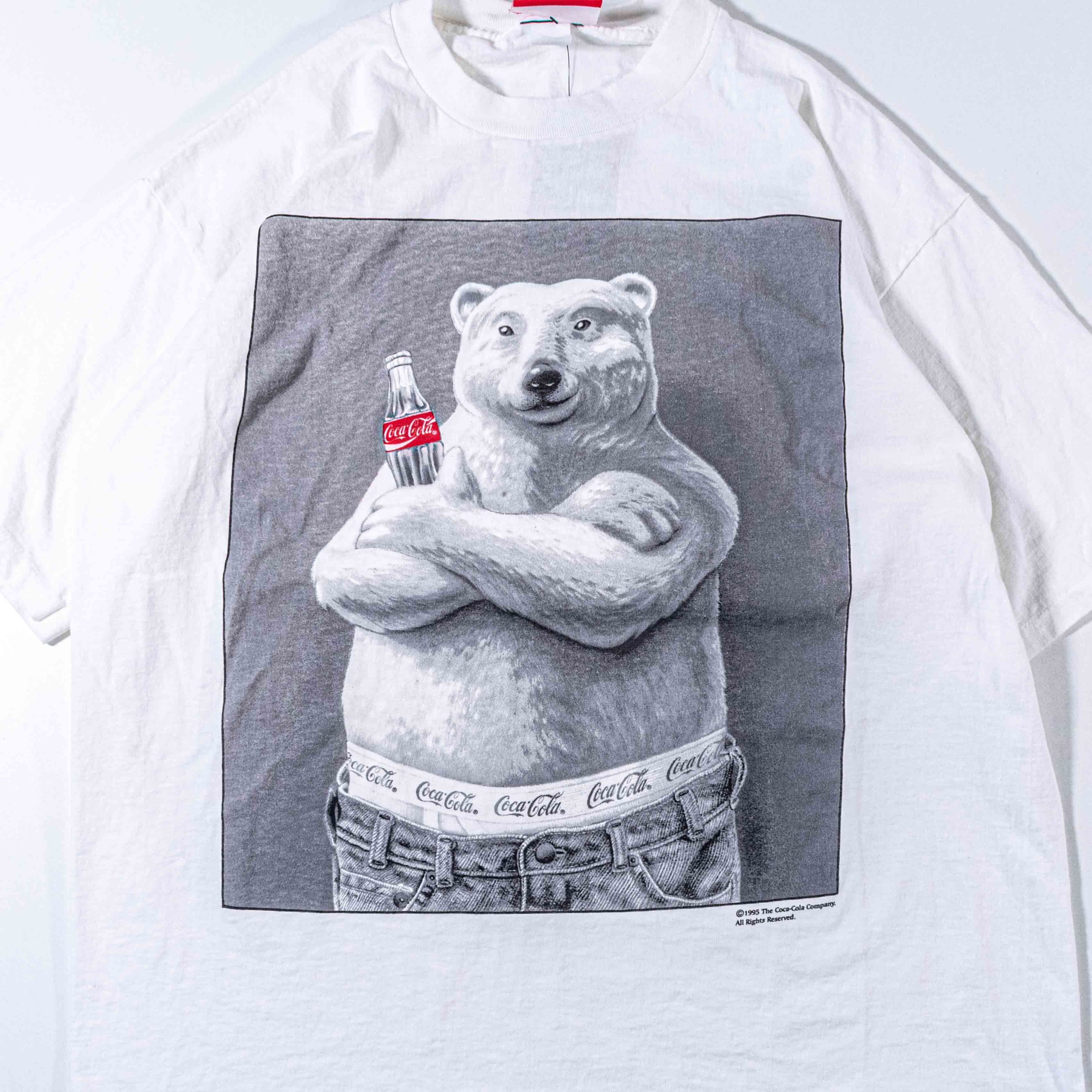 Coca Cola Vintage 90s Coca Cola Calvin Parody T Shirt Polar Bear Coke Size US XL / EU 56 / 4 - 4 Thumbnail