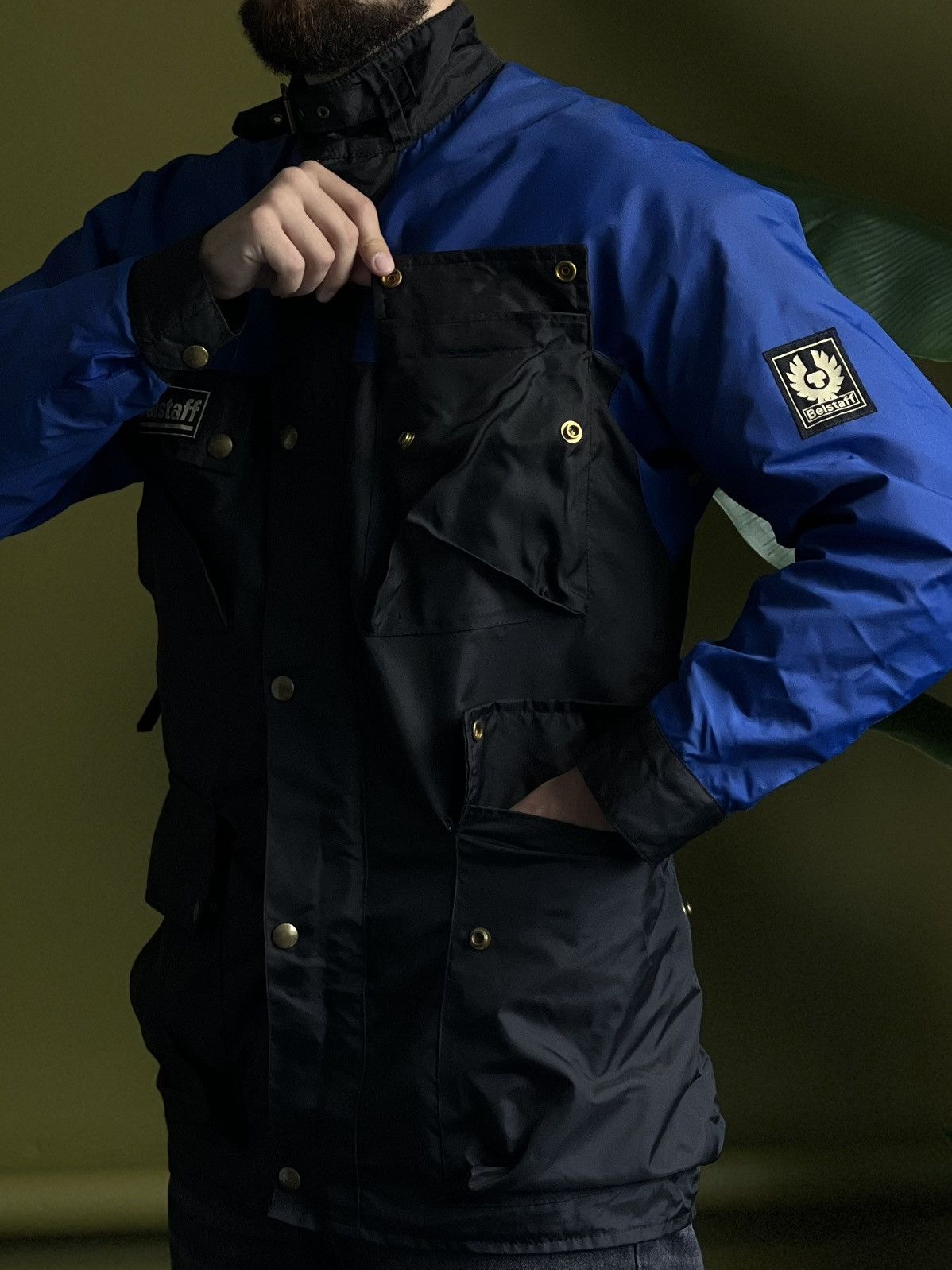 Belstaff Vintage Belstaff Formula 750 Moto Jacket Blue Black M/L Size US M / EU 48-50 / 2 - 5 Thumbnail