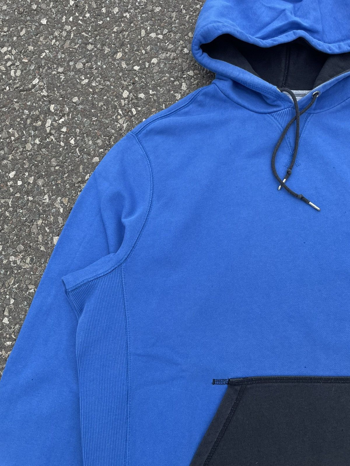 Nike × Vintage Hoodie Nike Vintage Athletic Blue Swoosh Size US XL / EU 56 / 4 - 3 Thumbnail