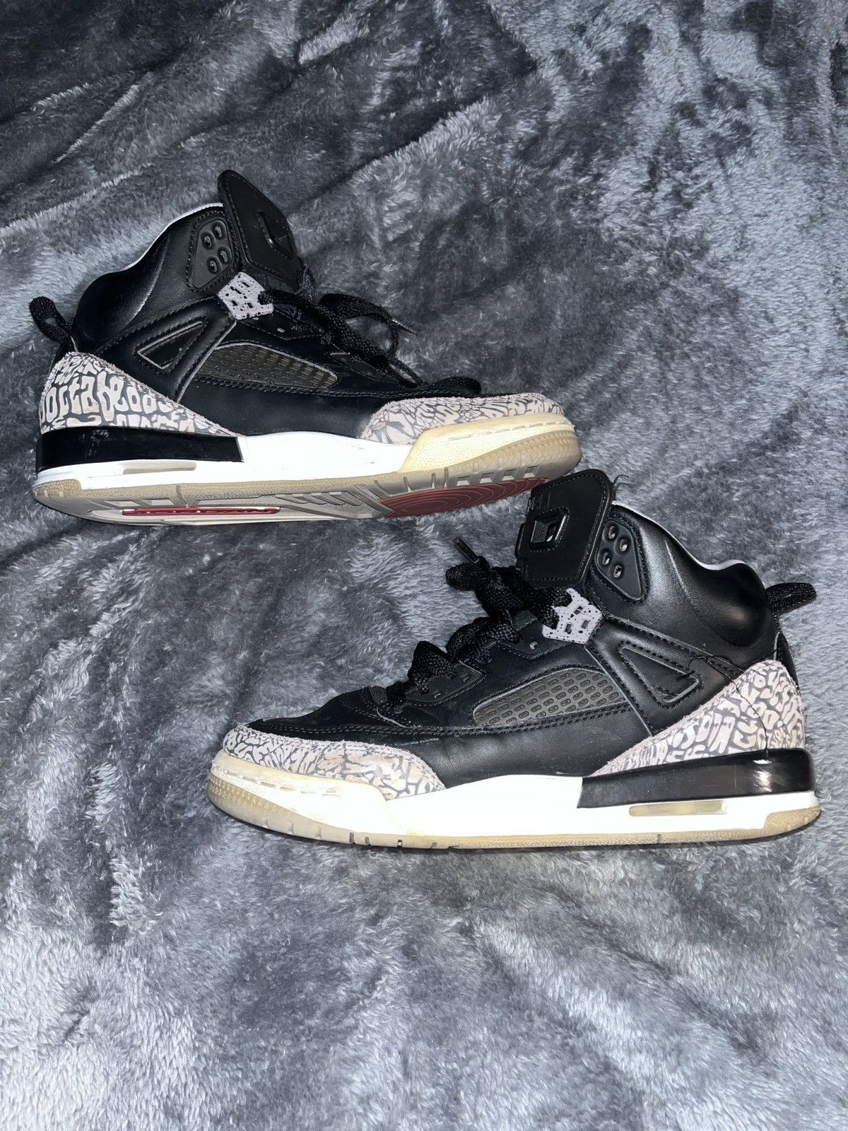 Jordan Brand Jordan 4 Spizike Black Cement Size US 7 / EU 40 - 2 Thumbnail
