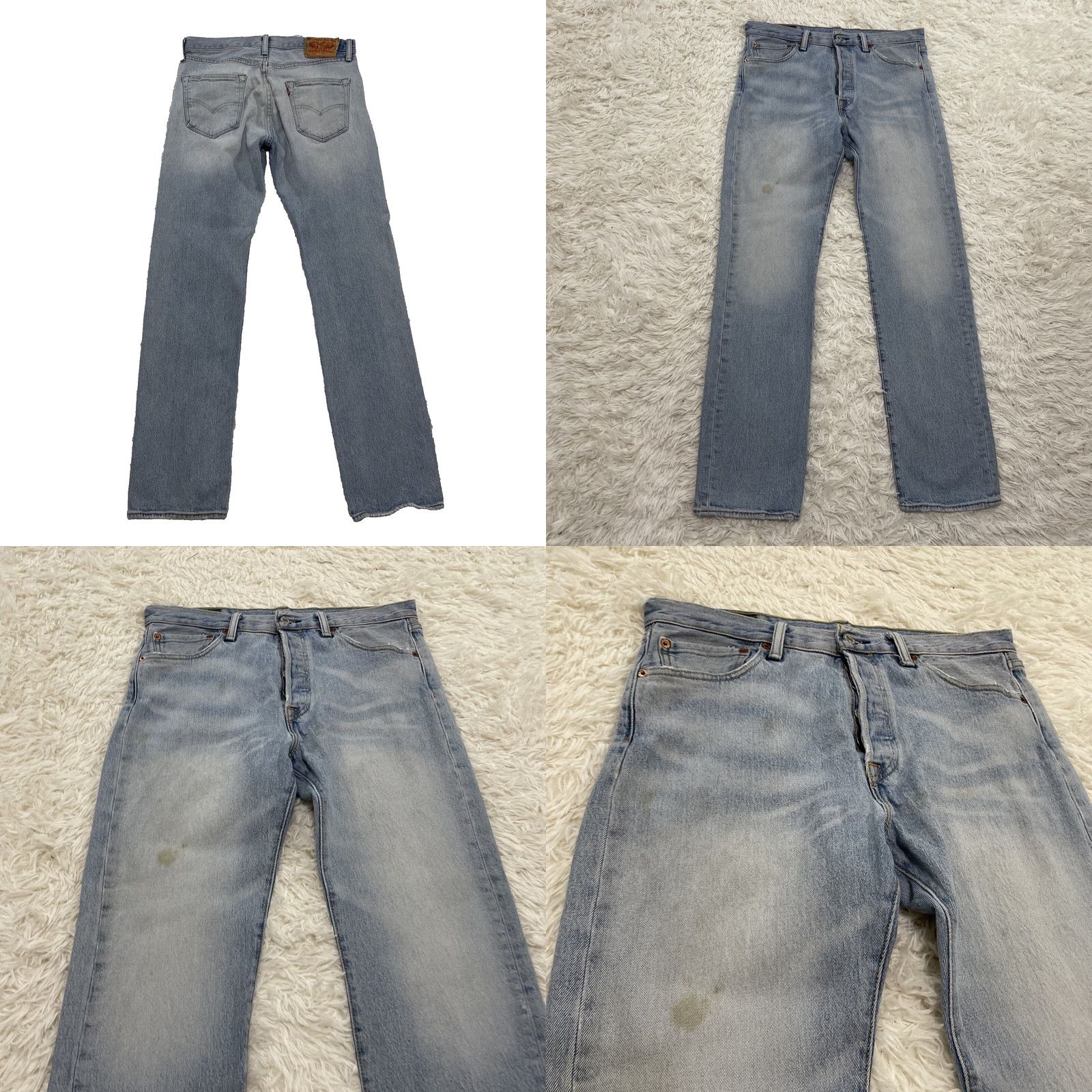 Levi's VINTAGE Levi's 501xx Jeans Men 31x32 Light Blue Rivet Fly 501 xx Y2k Grunge Premium Denim Jeans Mens Regular 31 Blue 501 Series Size US 31 - 10 Thumbnail