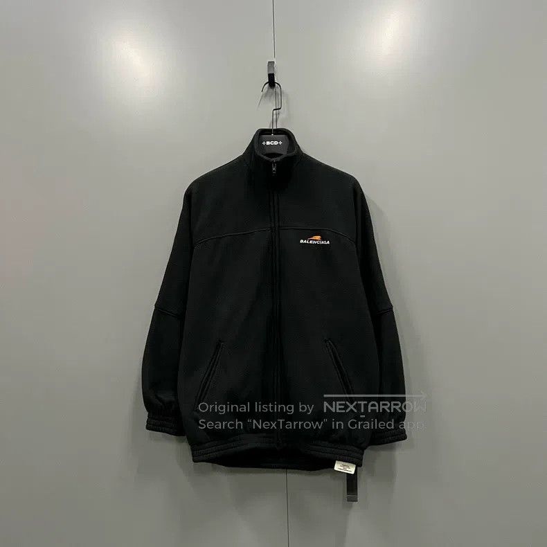 Balenciaga Balenciaga Black Fleece Embroidered Logo Jacket Size XXS / US 00 / IT 34 - 2 Thumbnail
