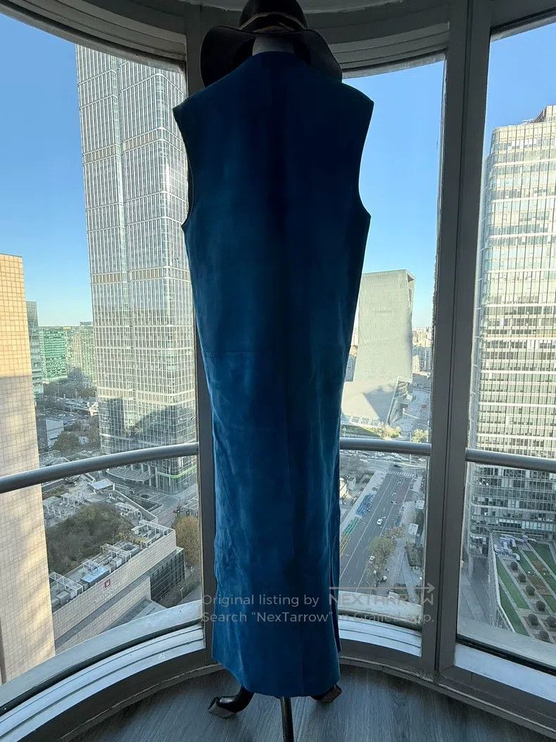 Hermes Hermes Blue Deer and Sheepskin Vest, Outer 100% Deer Skin, Size XS / US 0-2 / IT 36-38 - 2 Thumbnail
