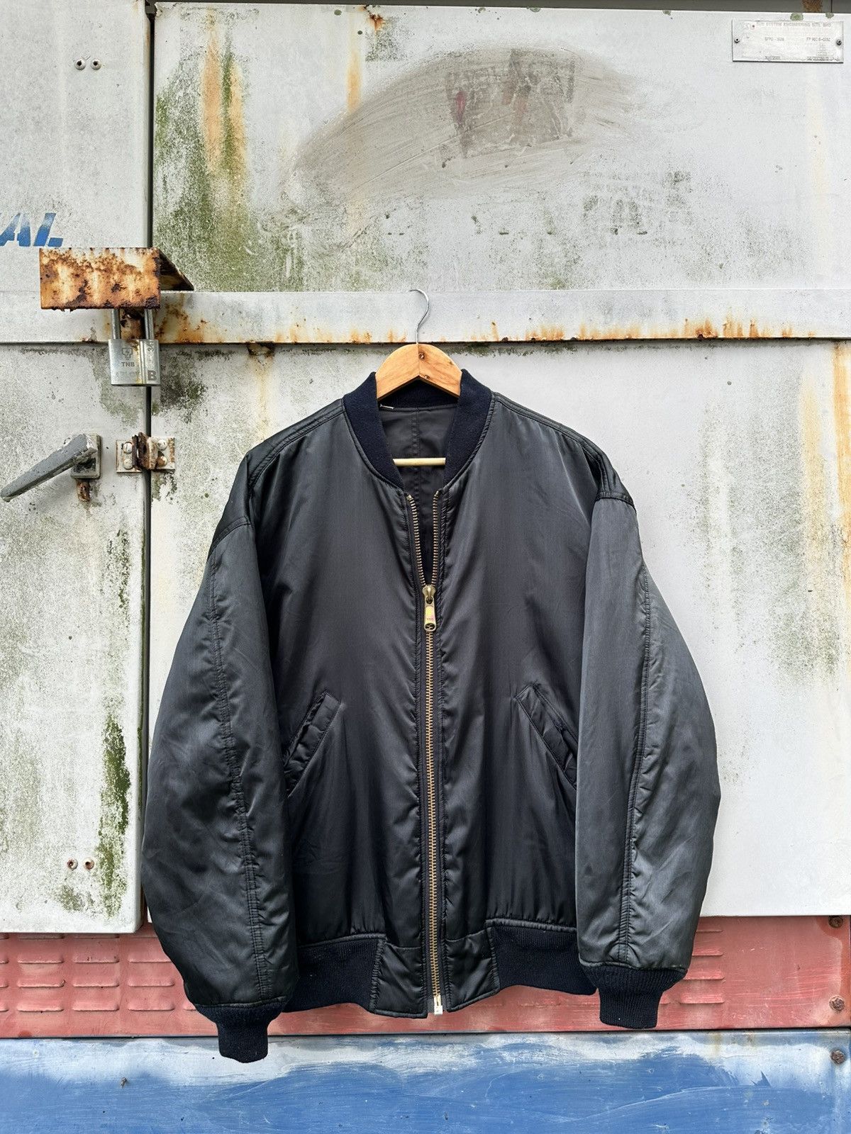 Vintage 👹Vintage Bat-Su Reversible Bomber Jacket Size US L / EU 52-54 / 3 - 5 Thumbnail