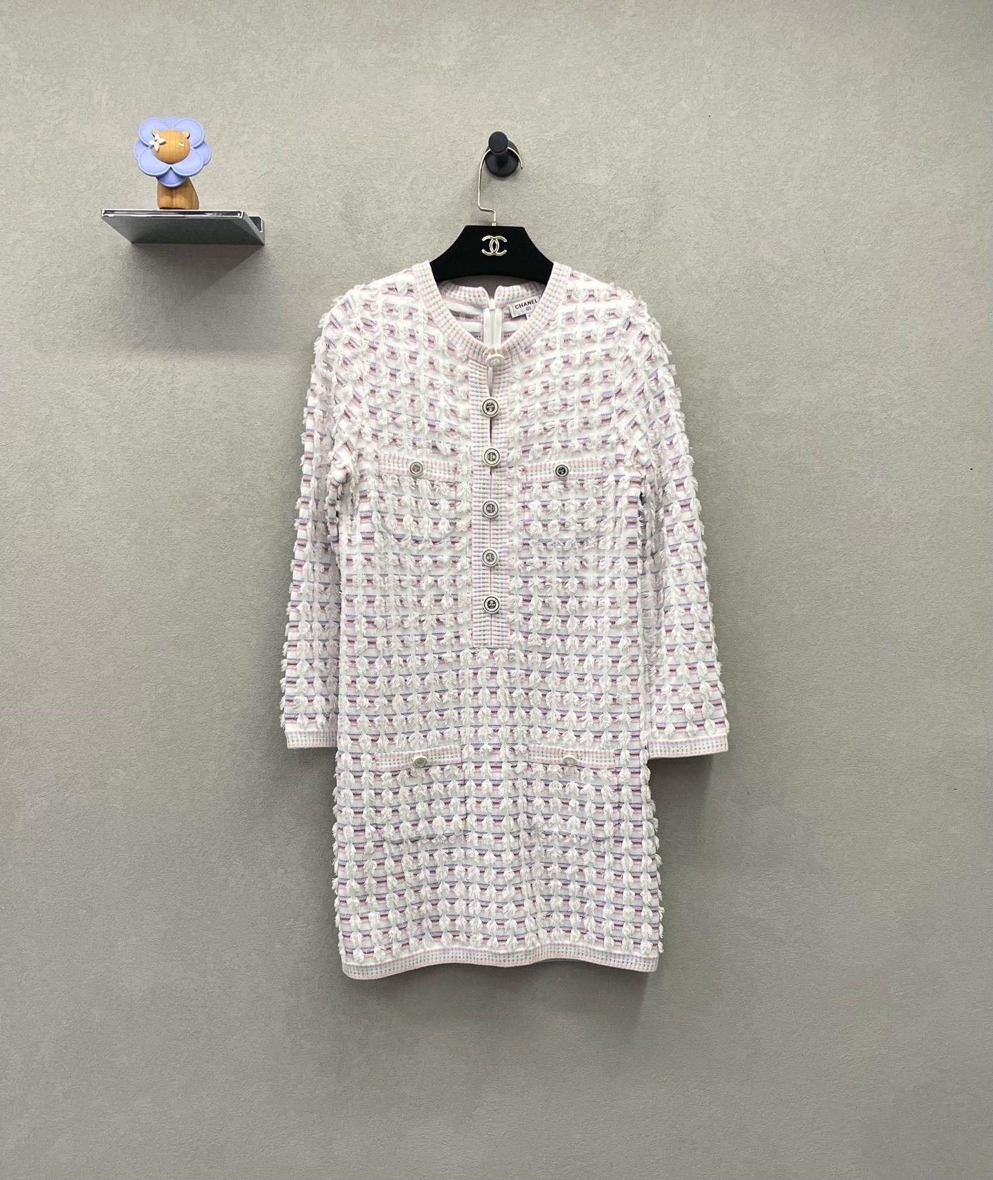 Chanel Chanel Pink White Slim Dress Size XXS / US 00 / IT 34 - 1 Thumbnail