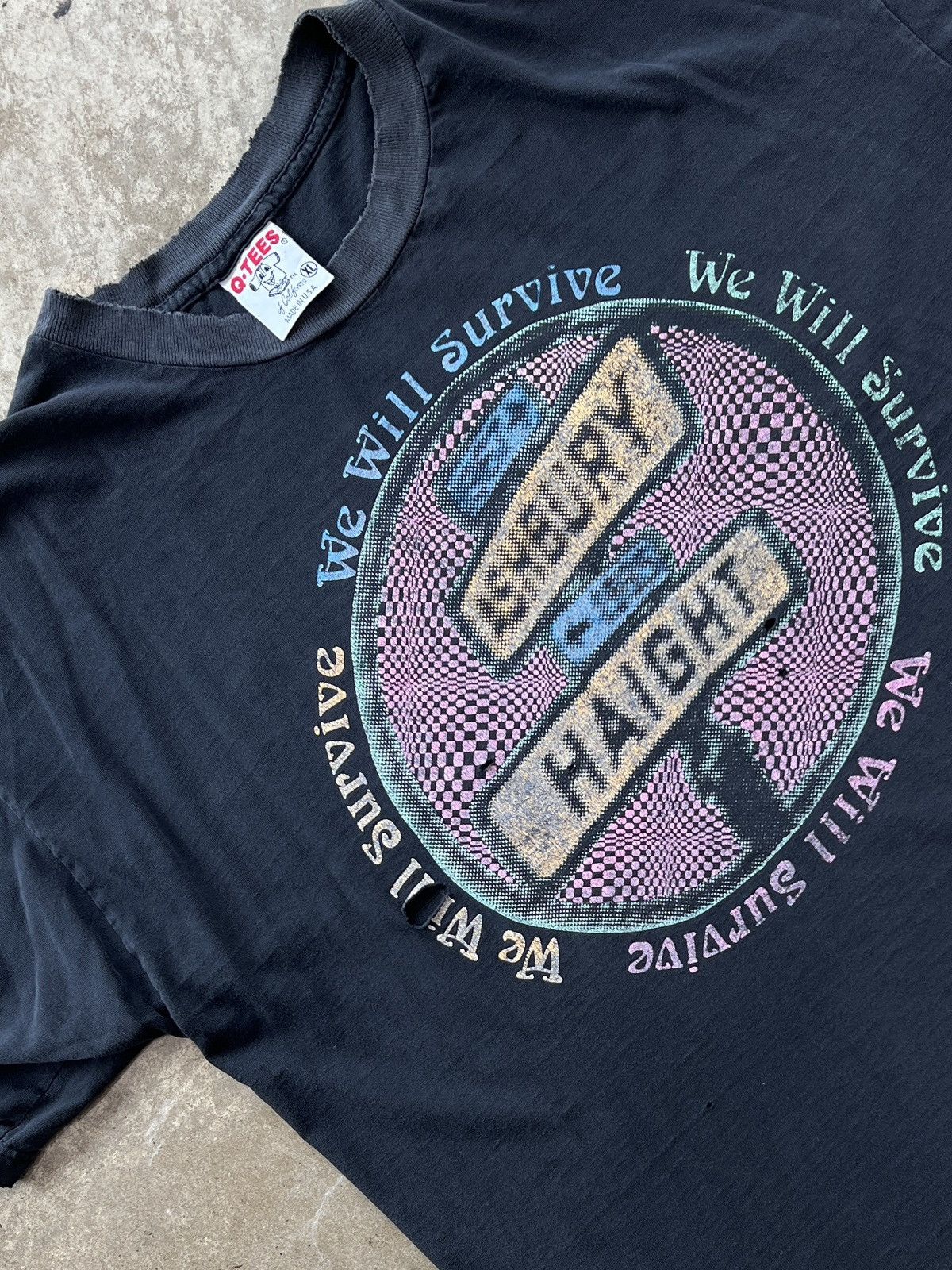 Vintage 1995 We Will Survive Haight Ashbury San Francisco Tee XL Size US XL / EU 56 / 4 - 1 Thumbnail