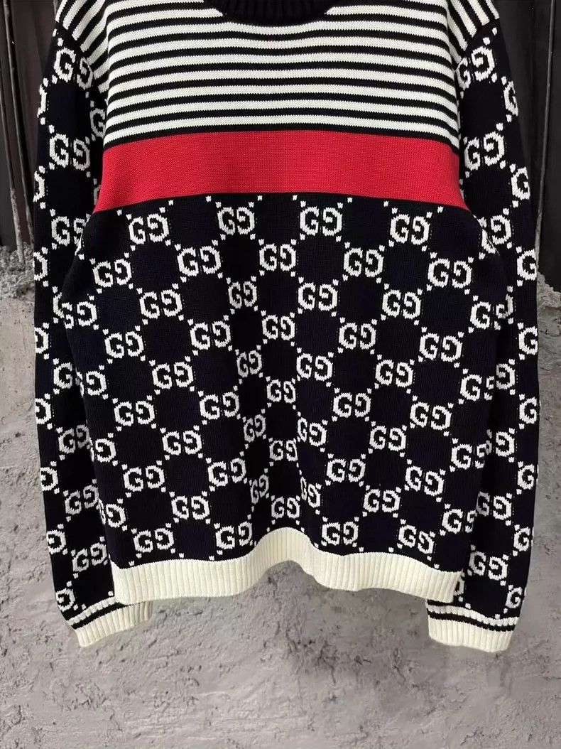 Gucci Gucci Full logo sweater Size US L / EU 52-54 / 3 - 4 Thumbnail