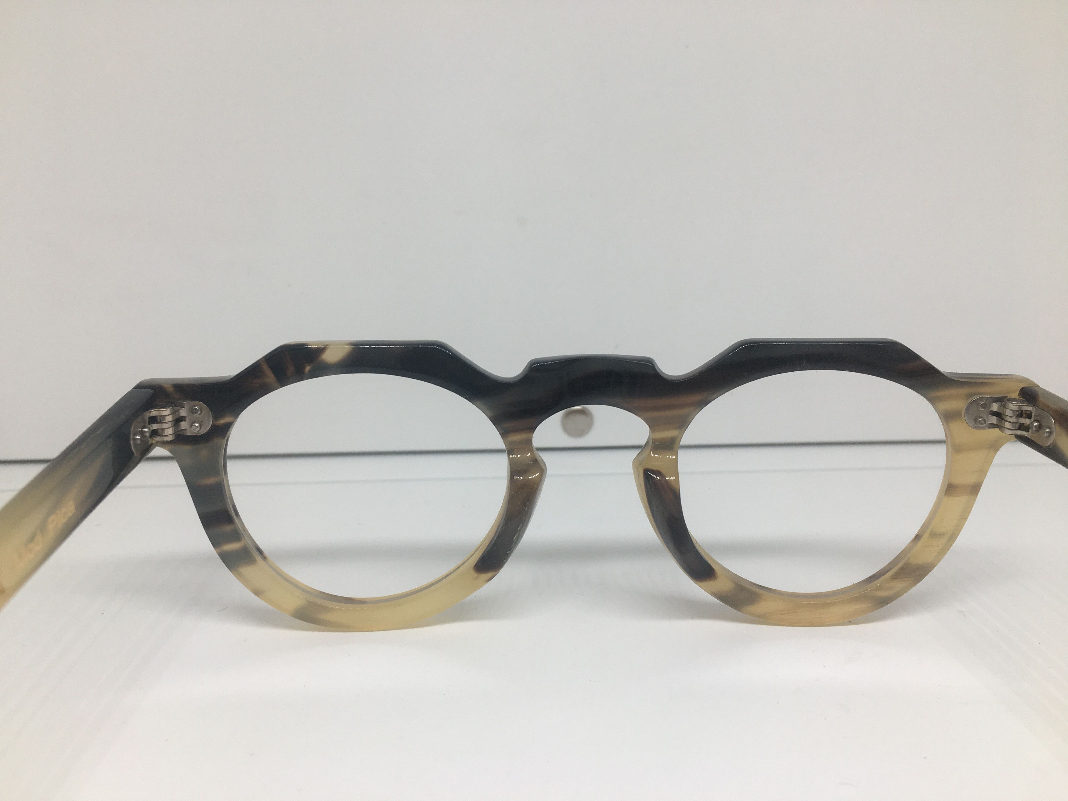 Lesca Lunetier Lesca Lunetier Genuine Horn PICA Architect Eyeglasses Size ONE SIZE - 5 Thumbnail