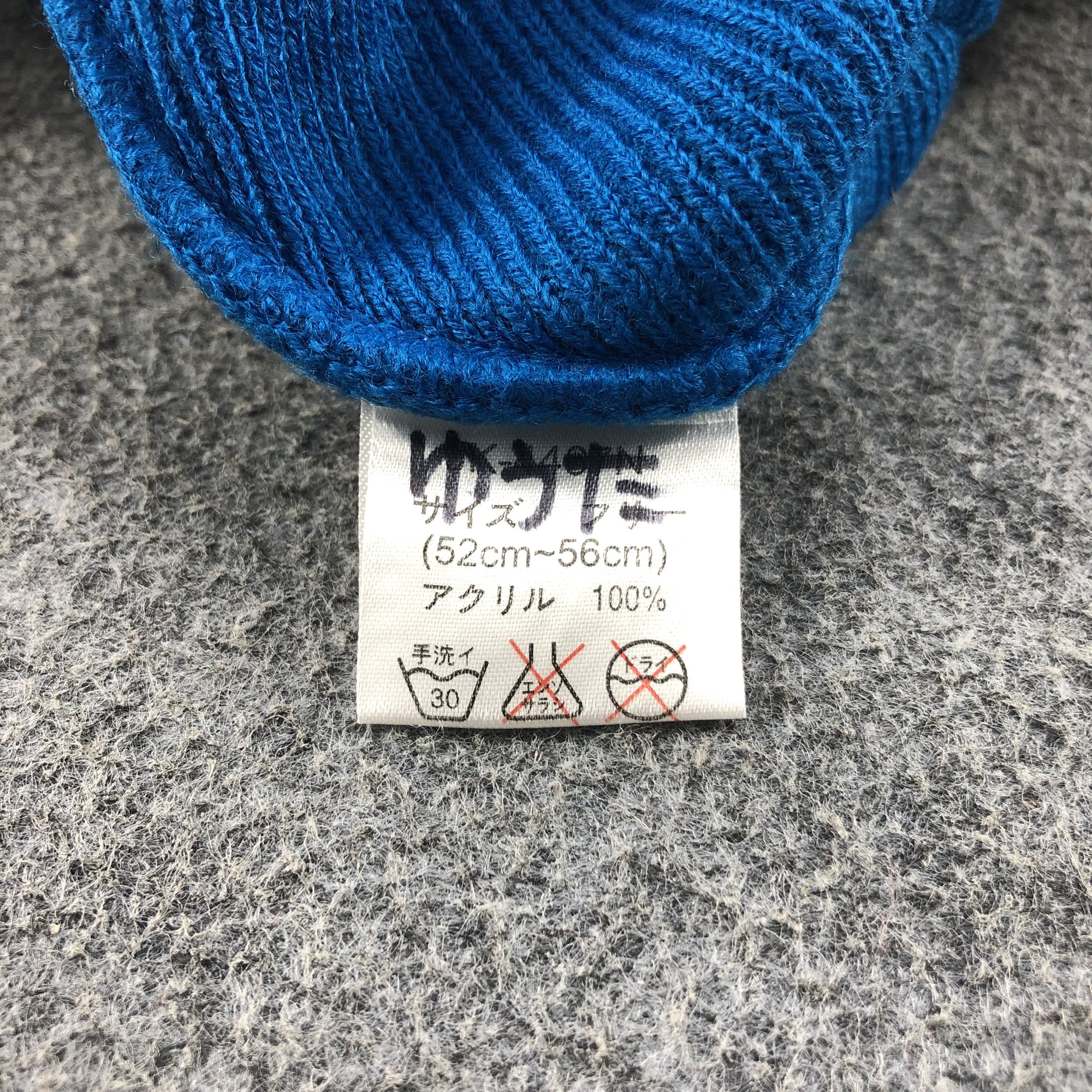 Vintage Unknown Bluish Blue Lucky Number Beanie Snowcap Snow Hat B51 Size ONE SIZE - 4 Thumbnail