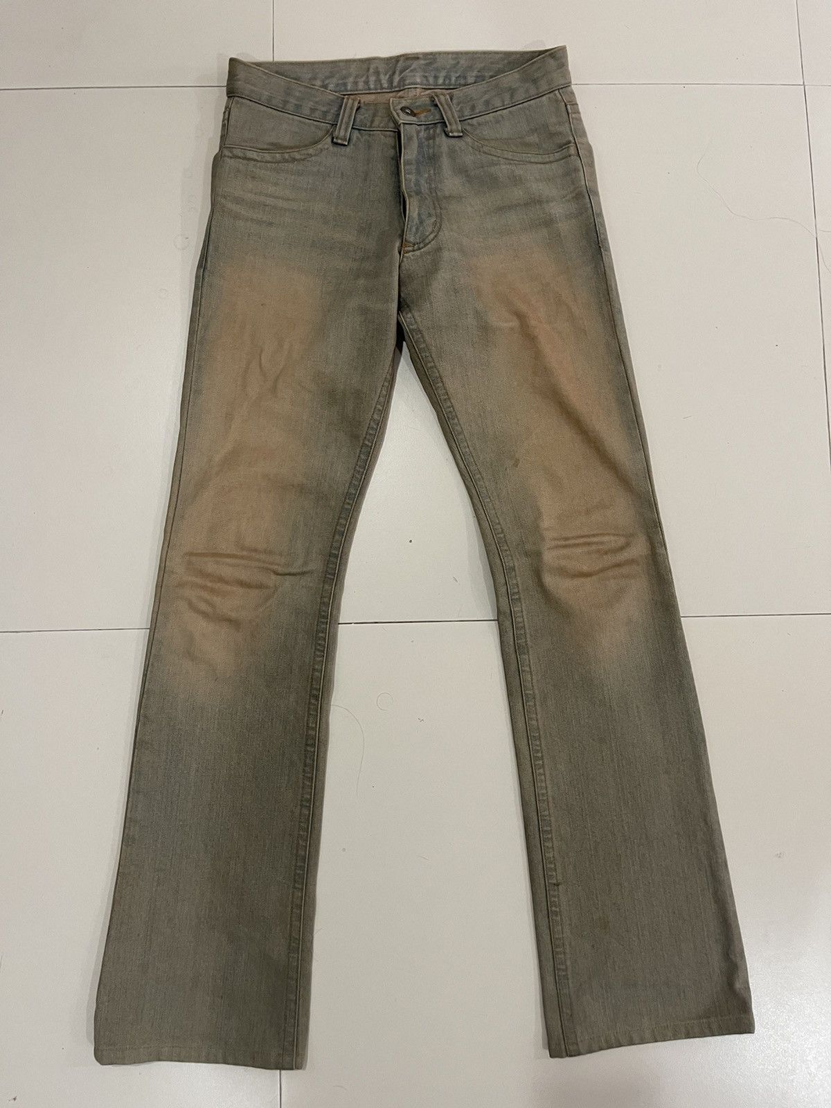 Vintage VINTAGE FLARE RUSTY MUD DIRTY JEANS Size US 30 / EU 46 - 5 Thumbnail
