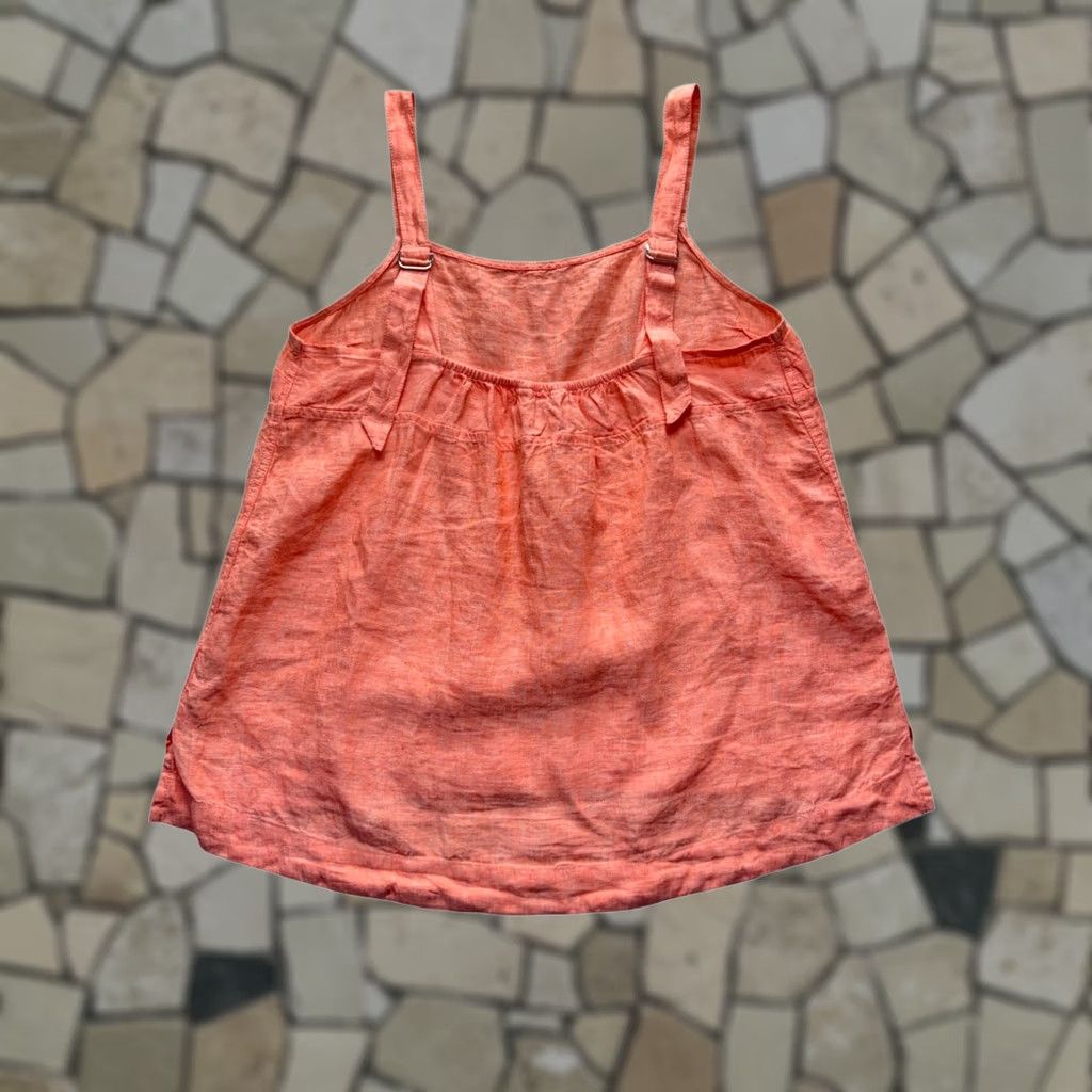 Athleta Athleta Coral Linen Tank Top Adjustable Straps Lightweight Large 25” #9732 Size L / US 10 / IT 46 - 1 Thumbnail