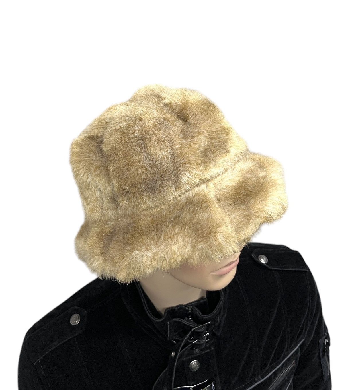 Vintage 🔥VERY RARE Custom Shearling Fur Bucket Hat Size ONE SIZE - 3 Thumbnail