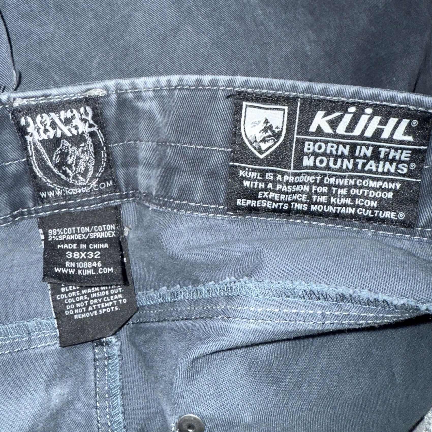 Vintage Kuhl Cargo Blue Cotton Blend Hiking Pants Mens Size 38x32 Size US 38 / EU 54 - 4 Thumbnail