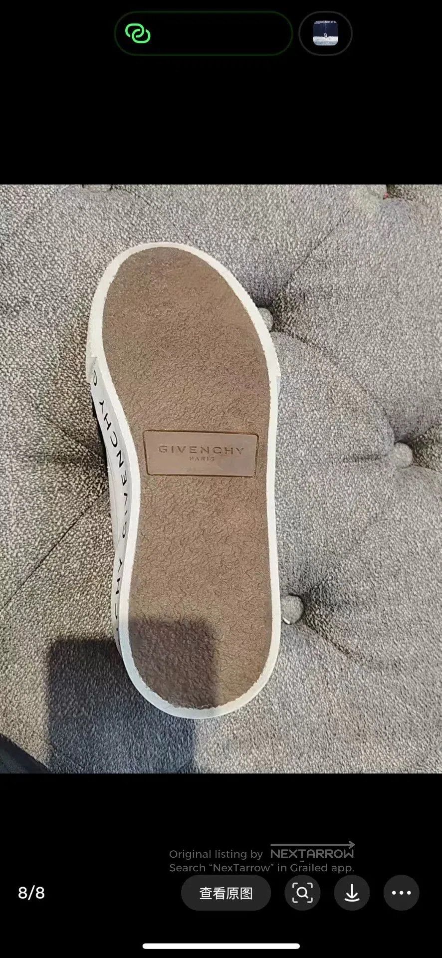 Givenchy GIVENCHY Lettered White Sneakers. Size US 4.5 / IT 34.5 - 8 Thumbnail
